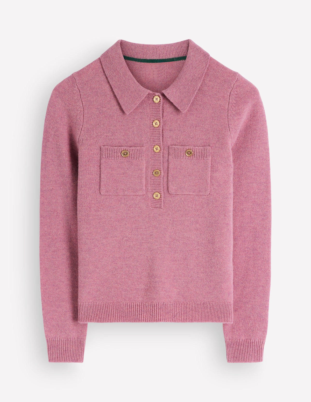 Marianne Pullover aus Merinowolle-Rosa Heide-6