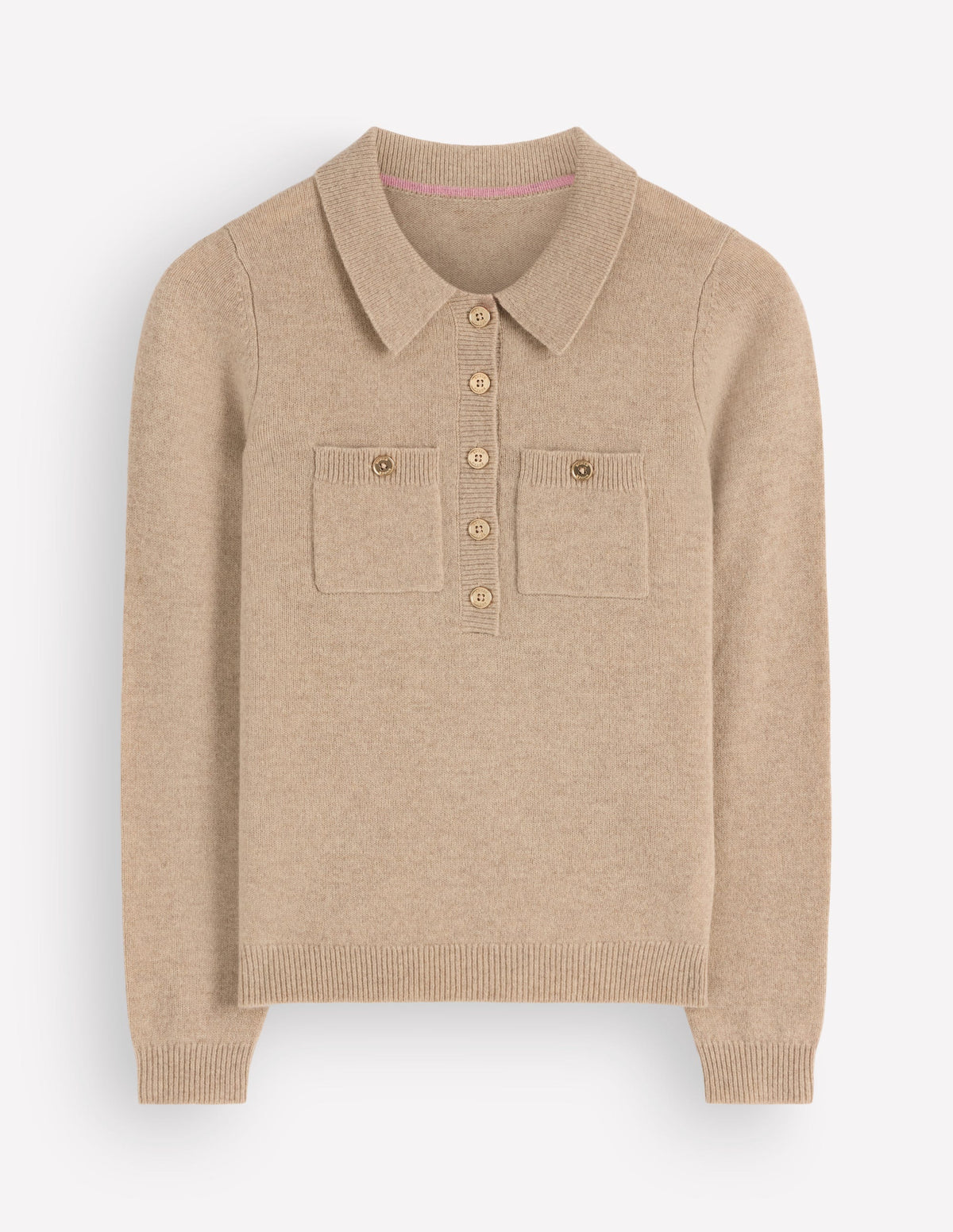 Marianne Pullover aus Merinowolle-Beige-5