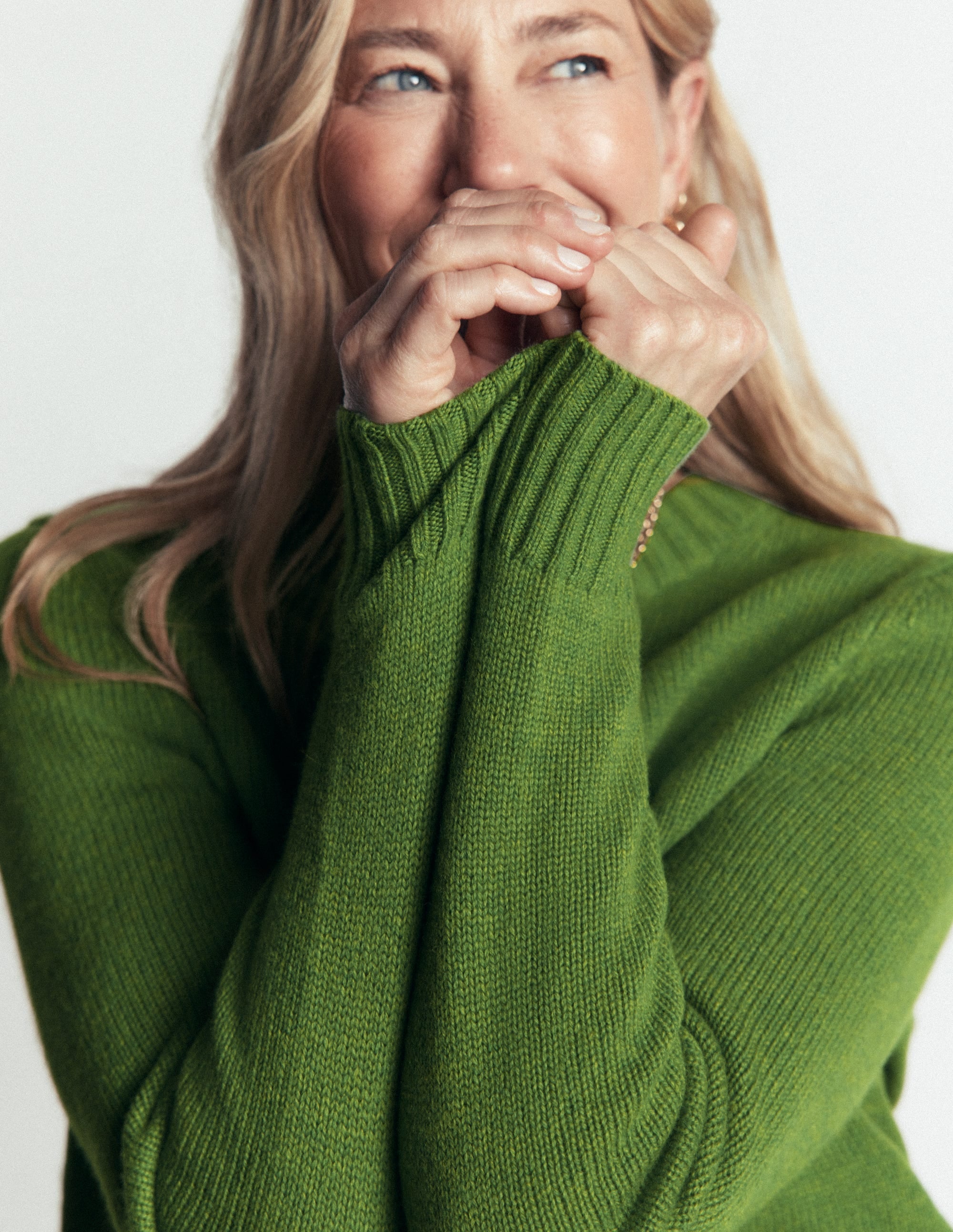 Marta Merino Wool Crew Jumper-Juicy Apple - Image 2