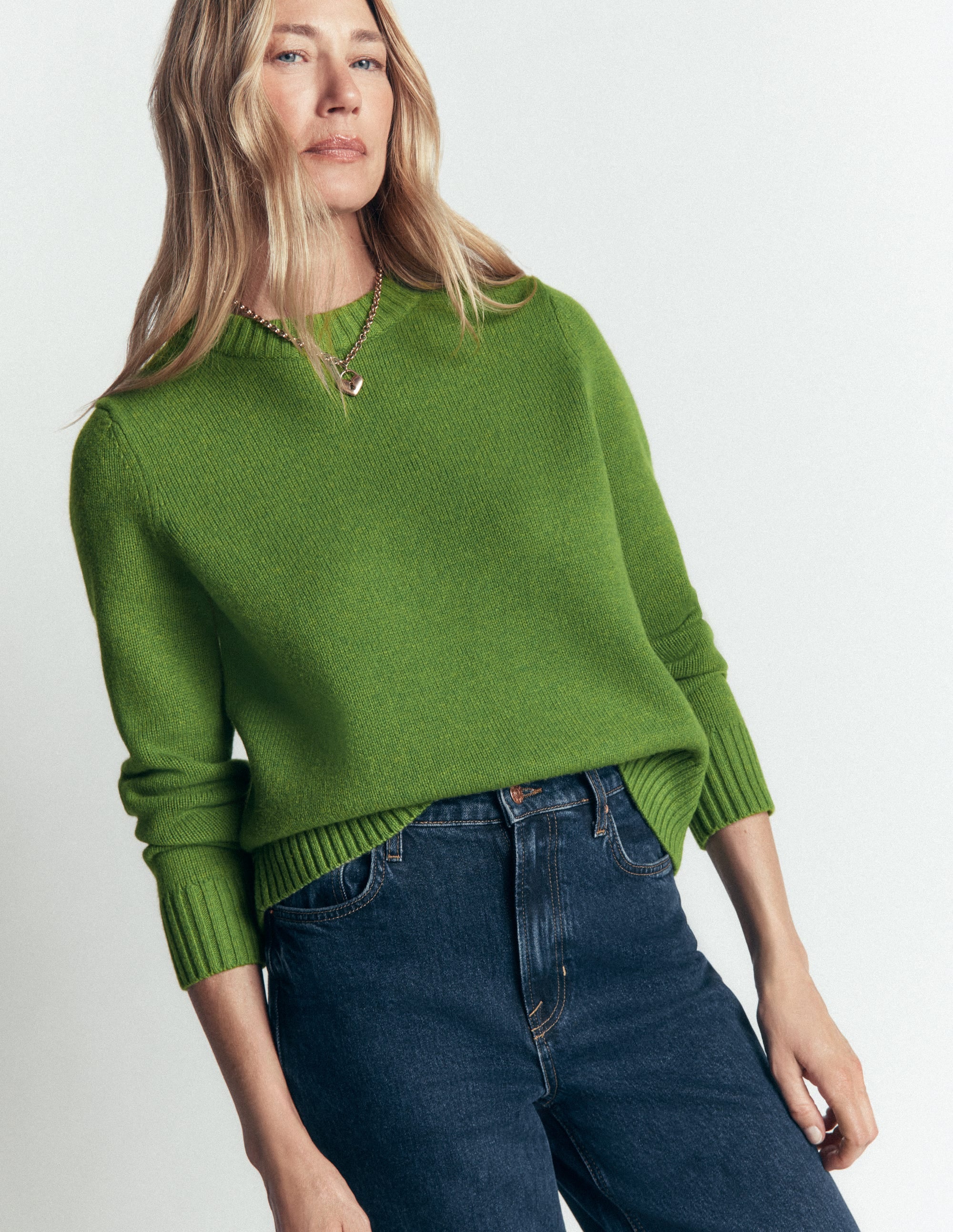 Marta Merino Wool Crew Jumper-Juicy Apple - Image 4
