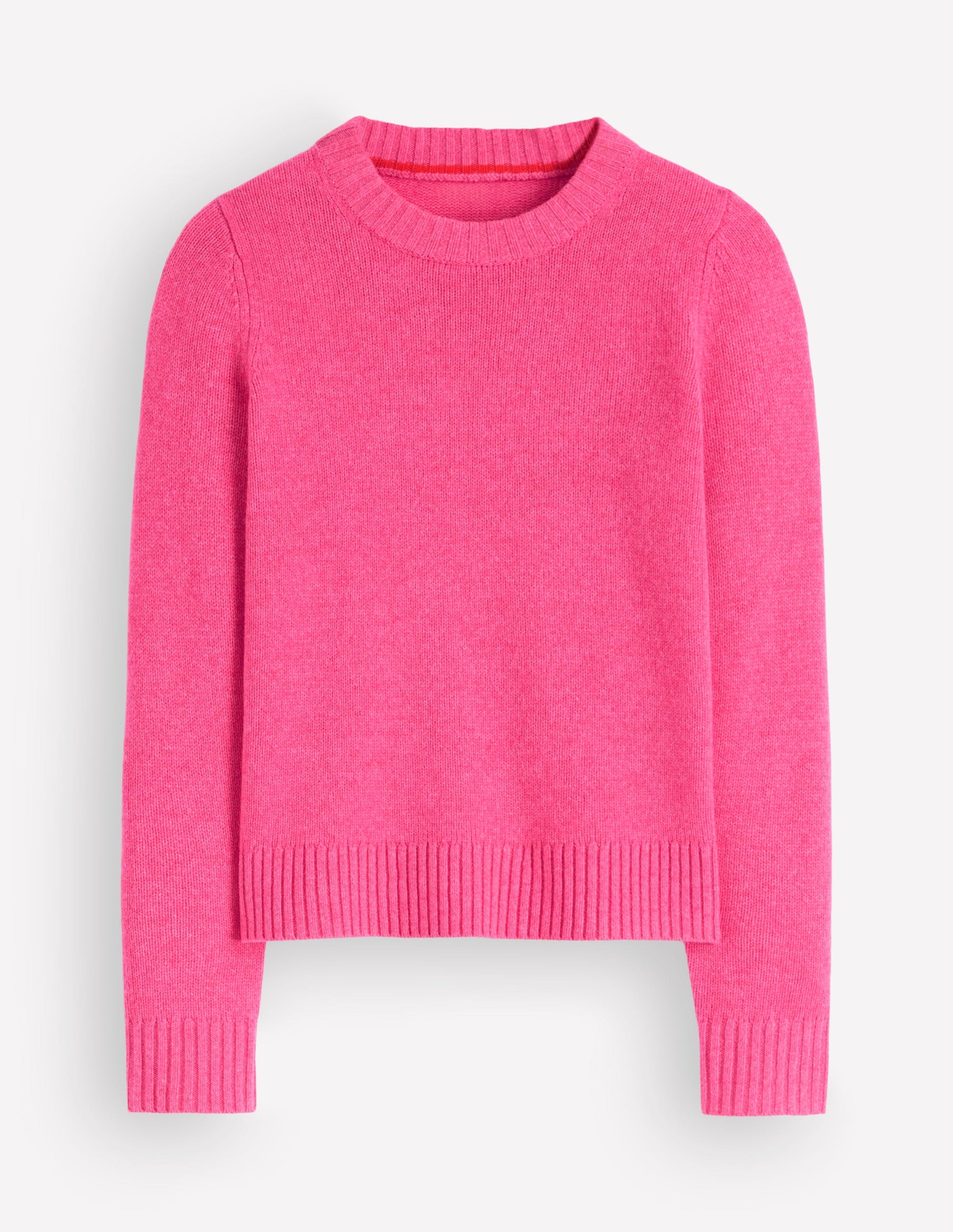 Marta Pullover aus Merinowolle mit Rundhalsausschnitt-Pink Power-6