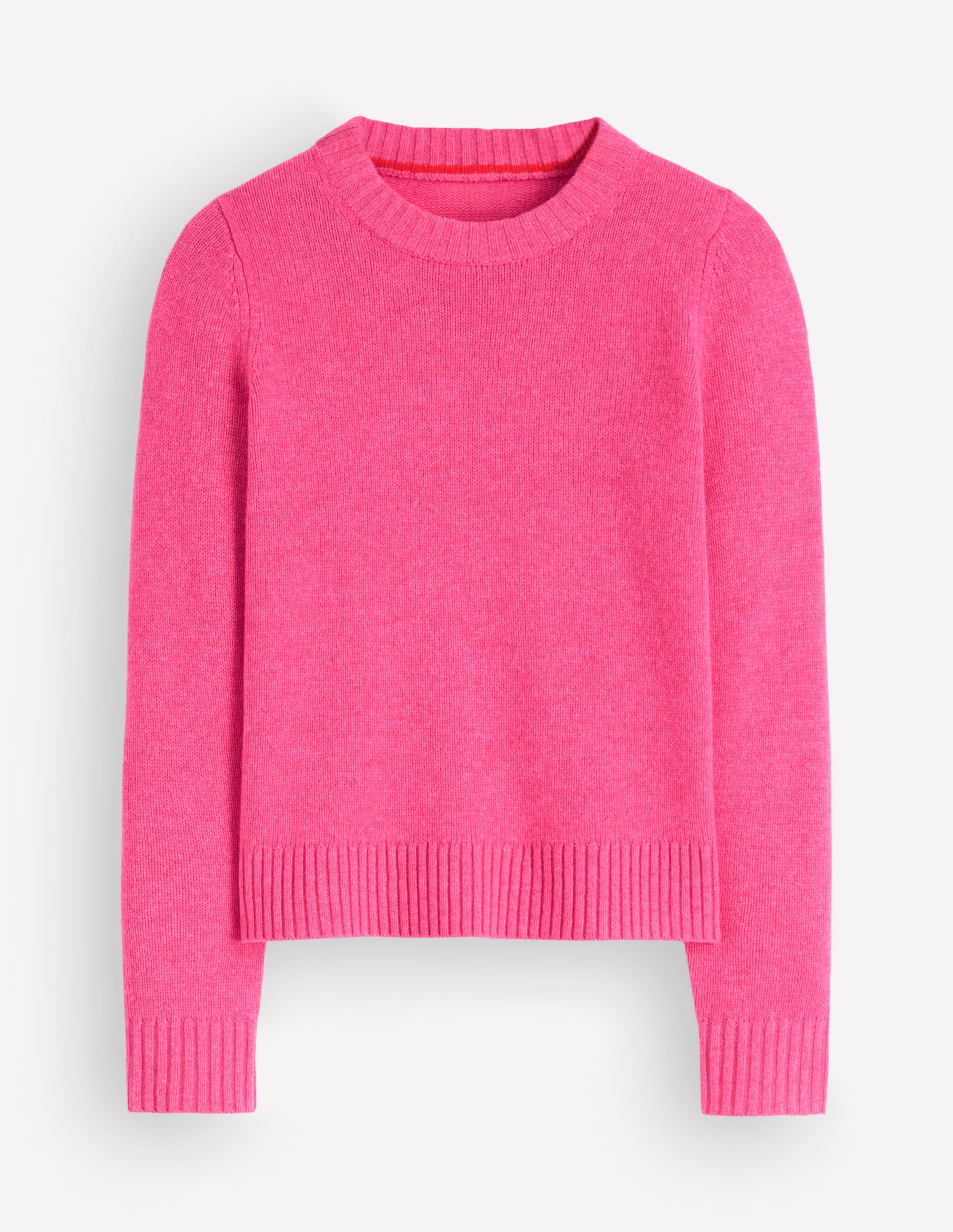 Marta Pullover aus Merinowolle mit Rundhalsausschnitt-Pink Power - Image 6