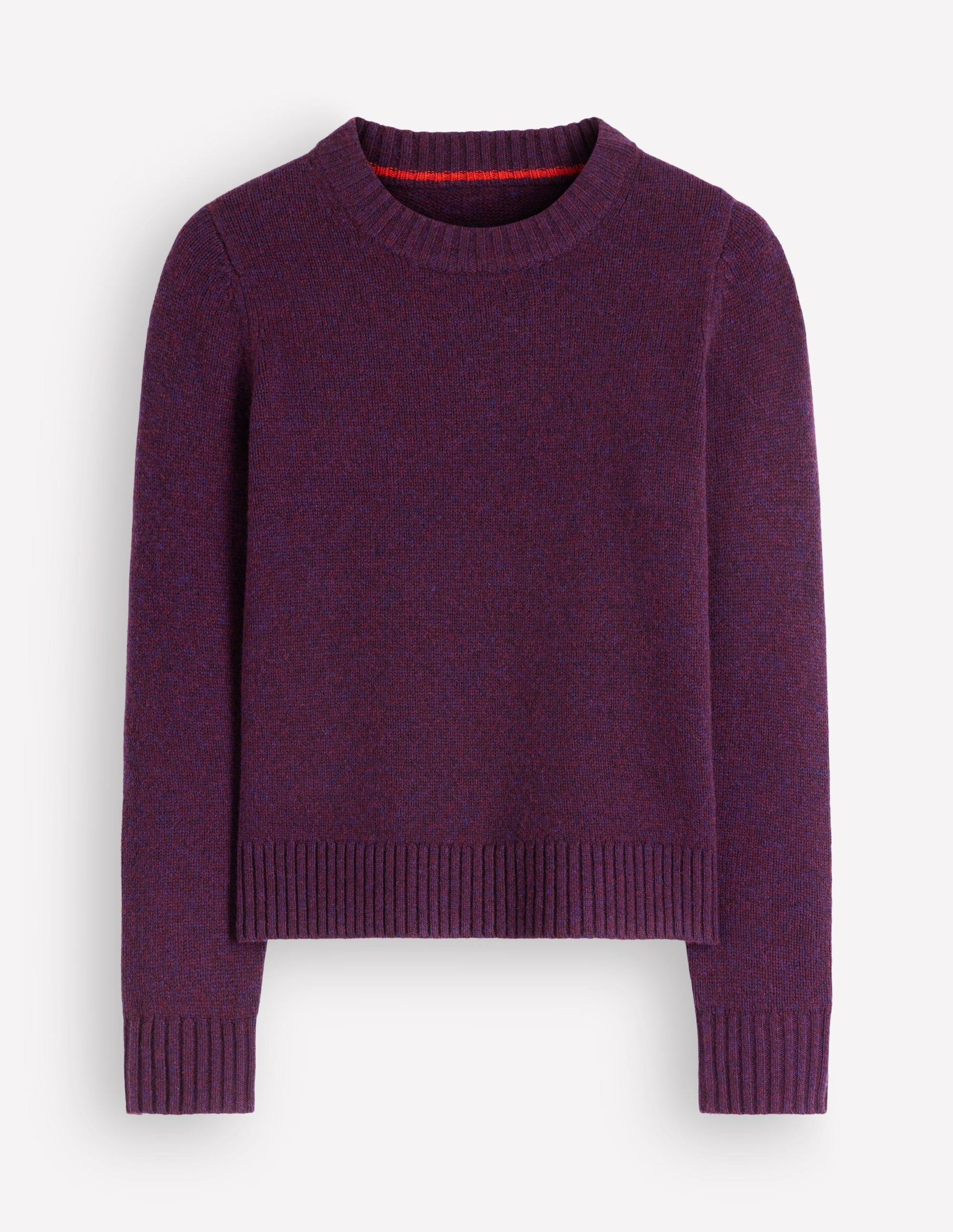 Marta Pullover aus Merinowolle mit Rundhalsausschnitt-Kräftiges Violett-6