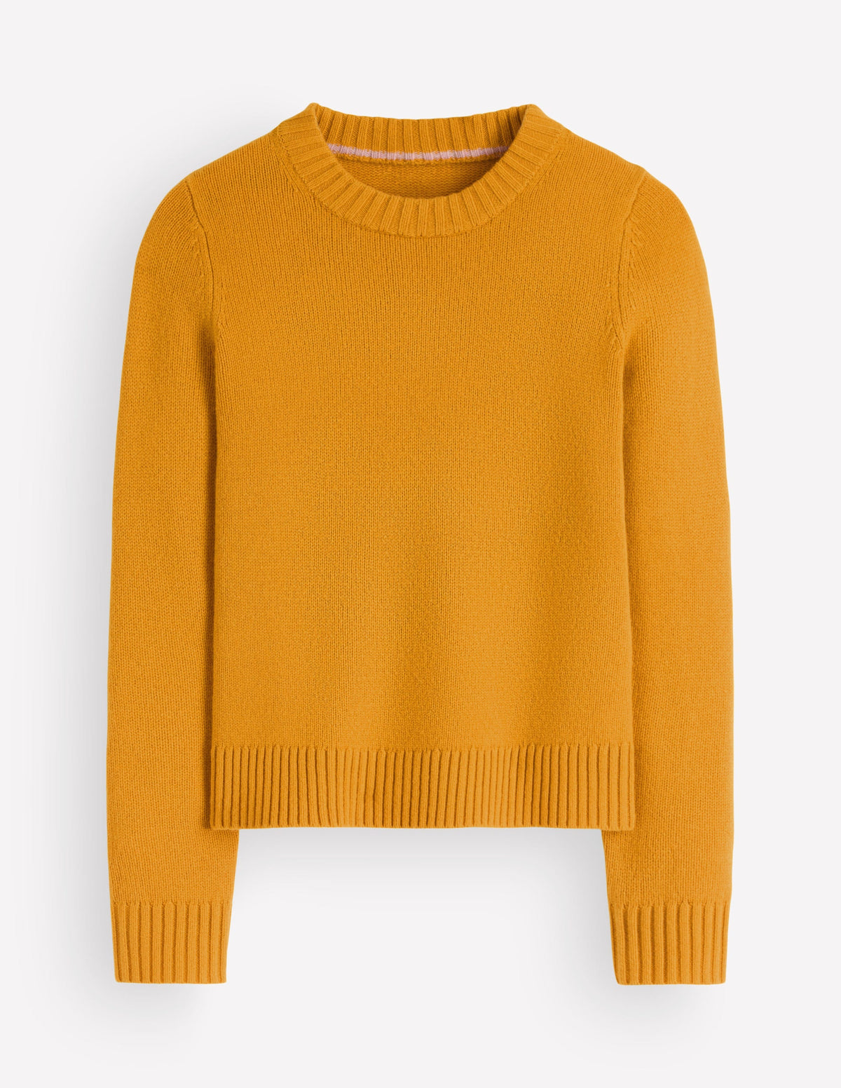 Marta Pullover aus Merinowolle mit Rundhalsausschnitt-Honiggelb - Image 7