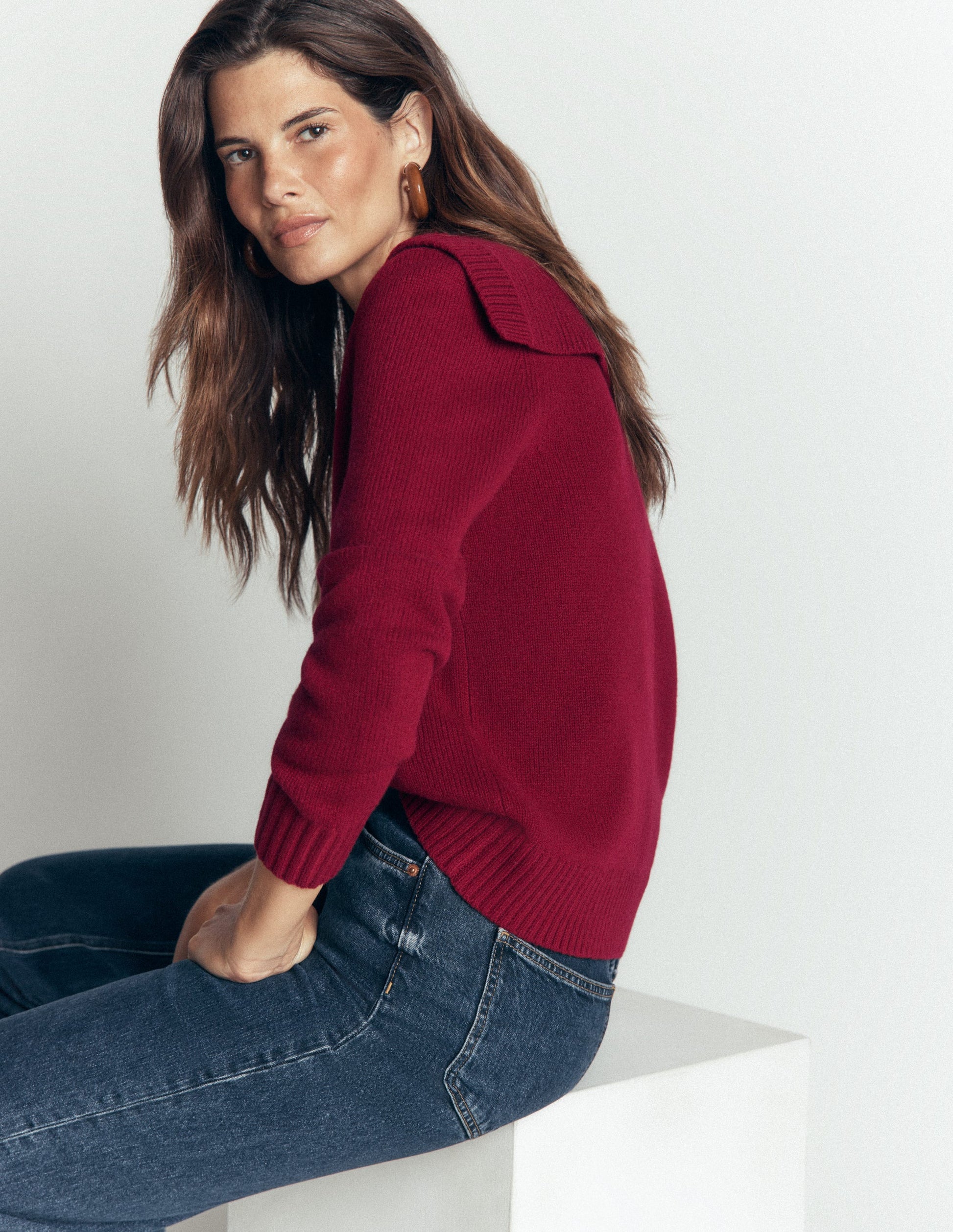 Marta Matrosen-Oberteil aus Merinowolle-Pinotage-3