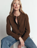 Marta Strickjacke aus Merinowolle-Raue Umbra