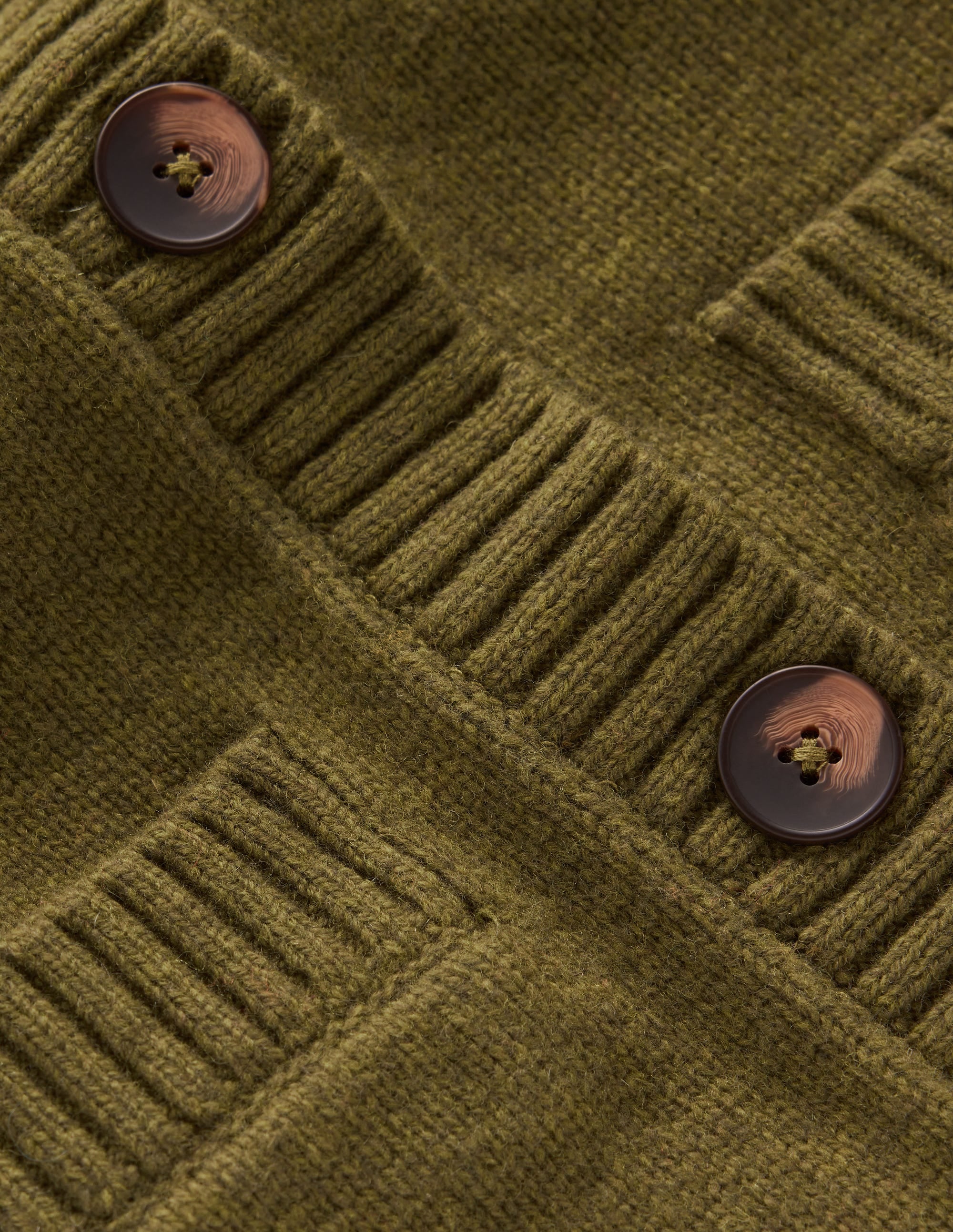 Marta Strickjacke aus Merinowolle-Ockergrün - Image 7
