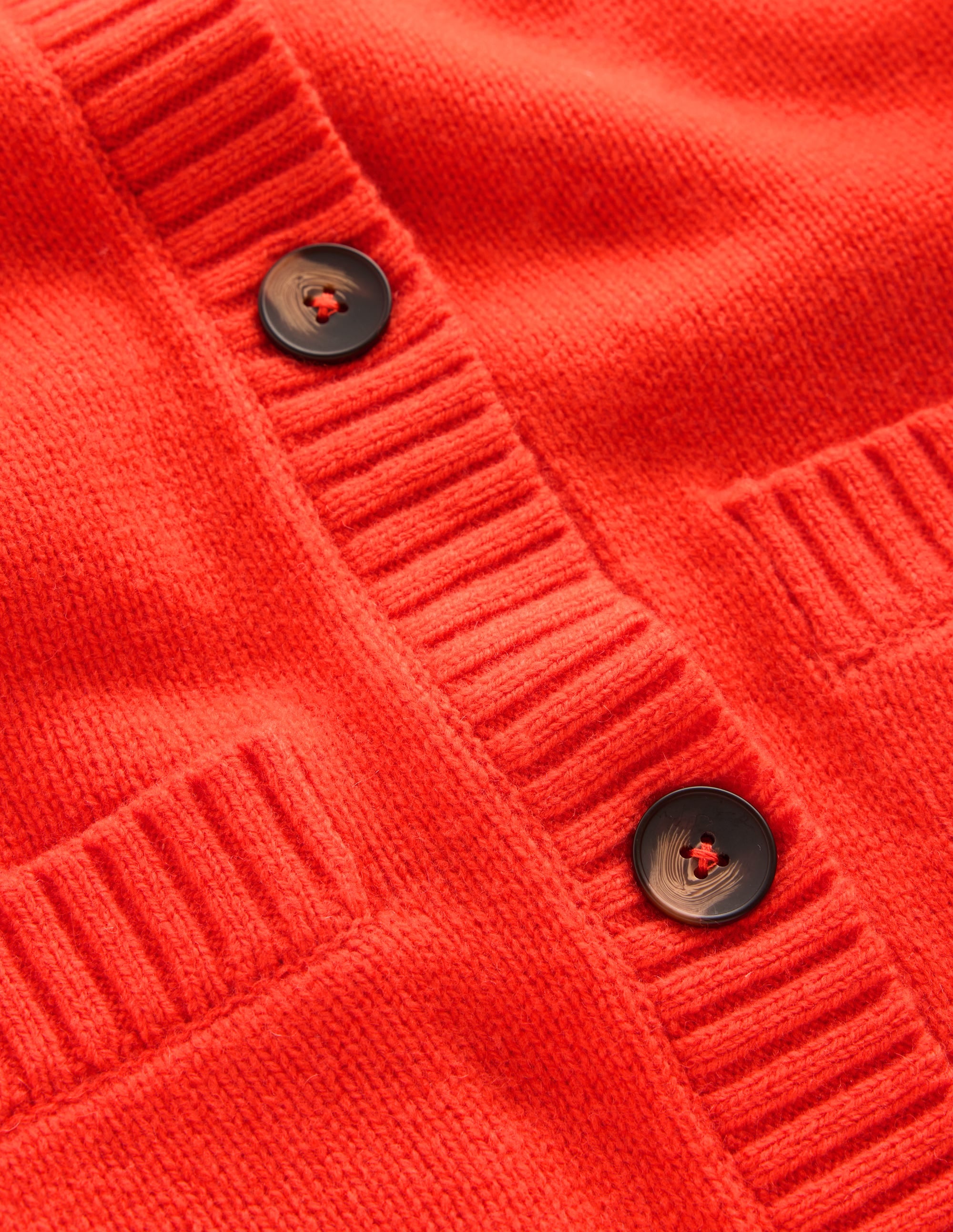 Marta Merino Wool Cardigan-Sunset Orange - Image 6