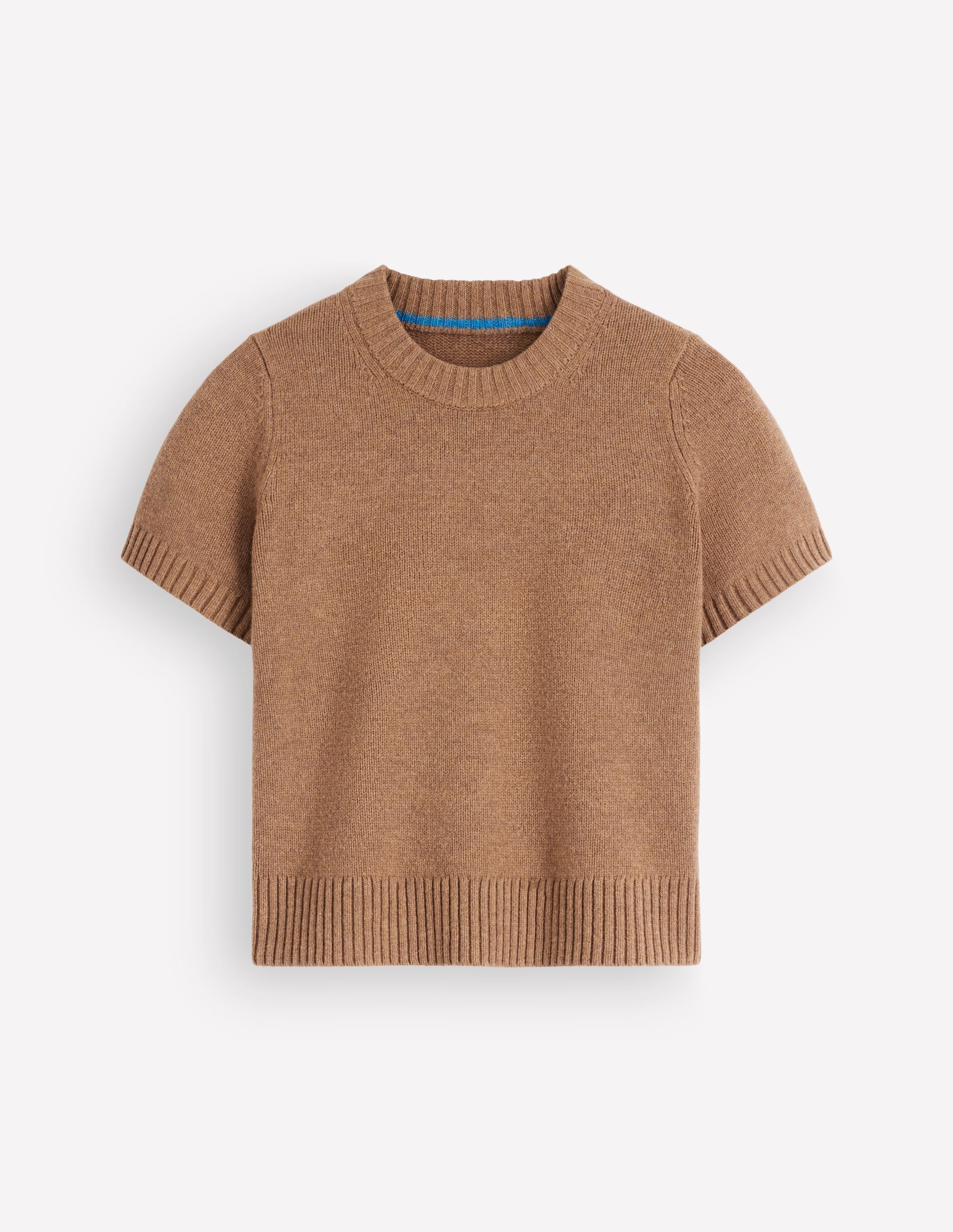 Marta T-Shirt aus Merinowolle-Cappuccino - Image 6