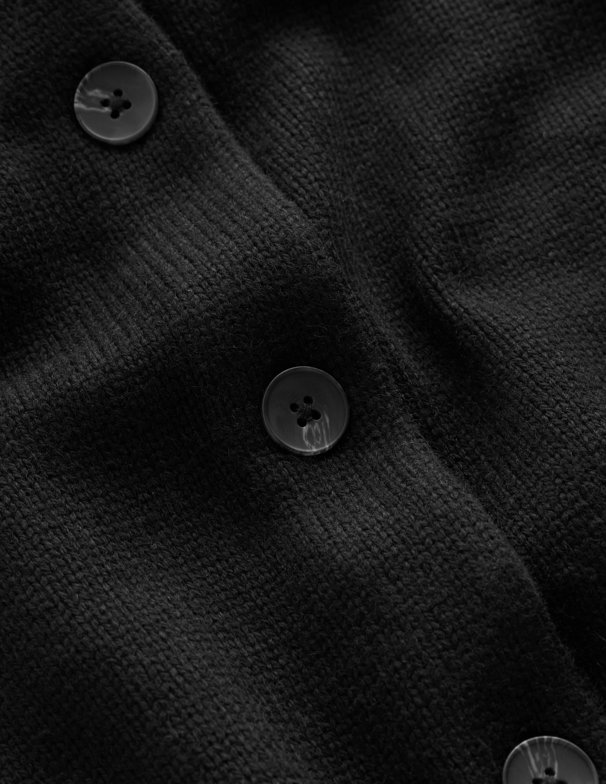 Lydia Tie Neck Knit Cardigan-Black - Image 6
