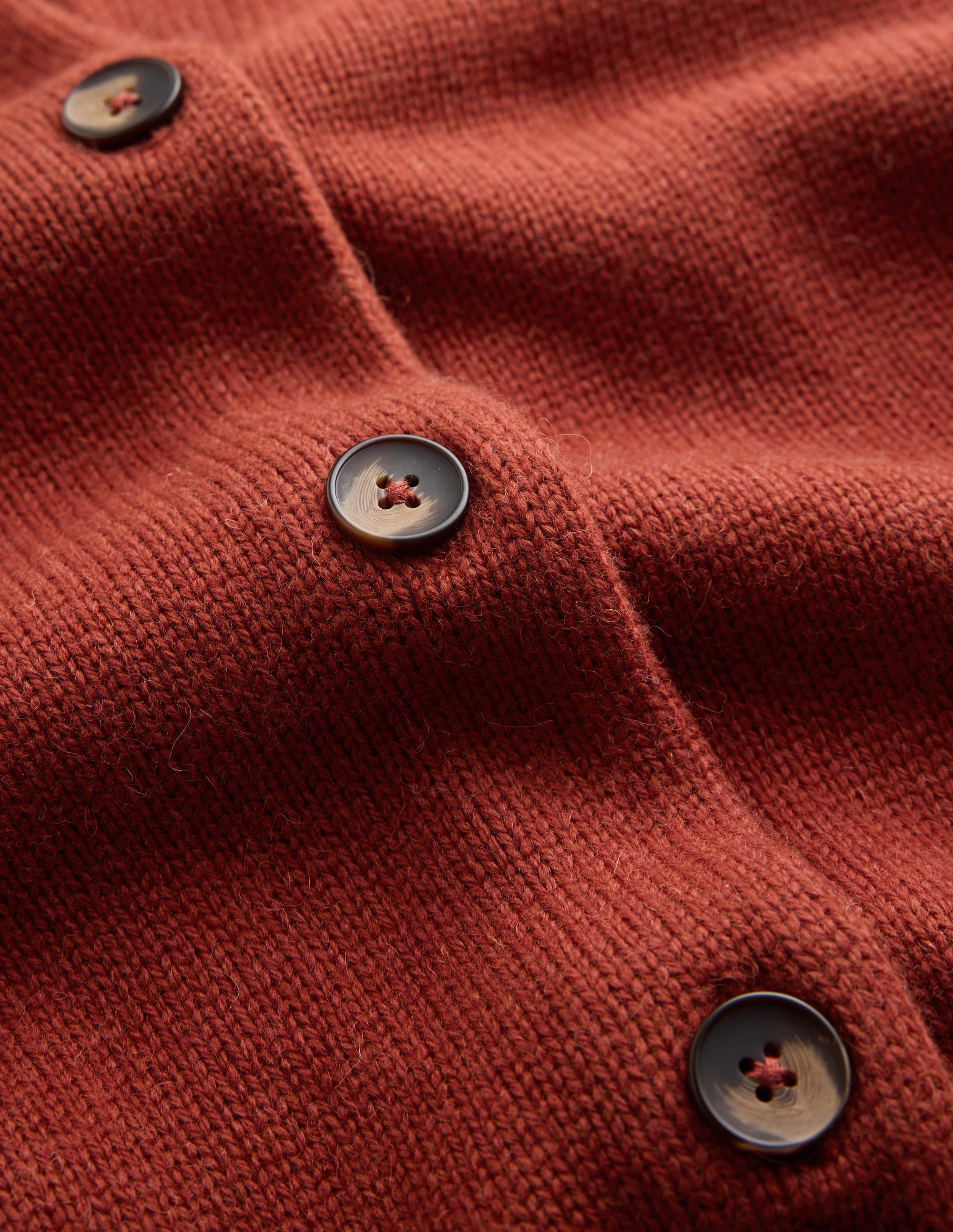 Lydia Tie Neck Knit Cardigan-Burnt Henna - Image 6