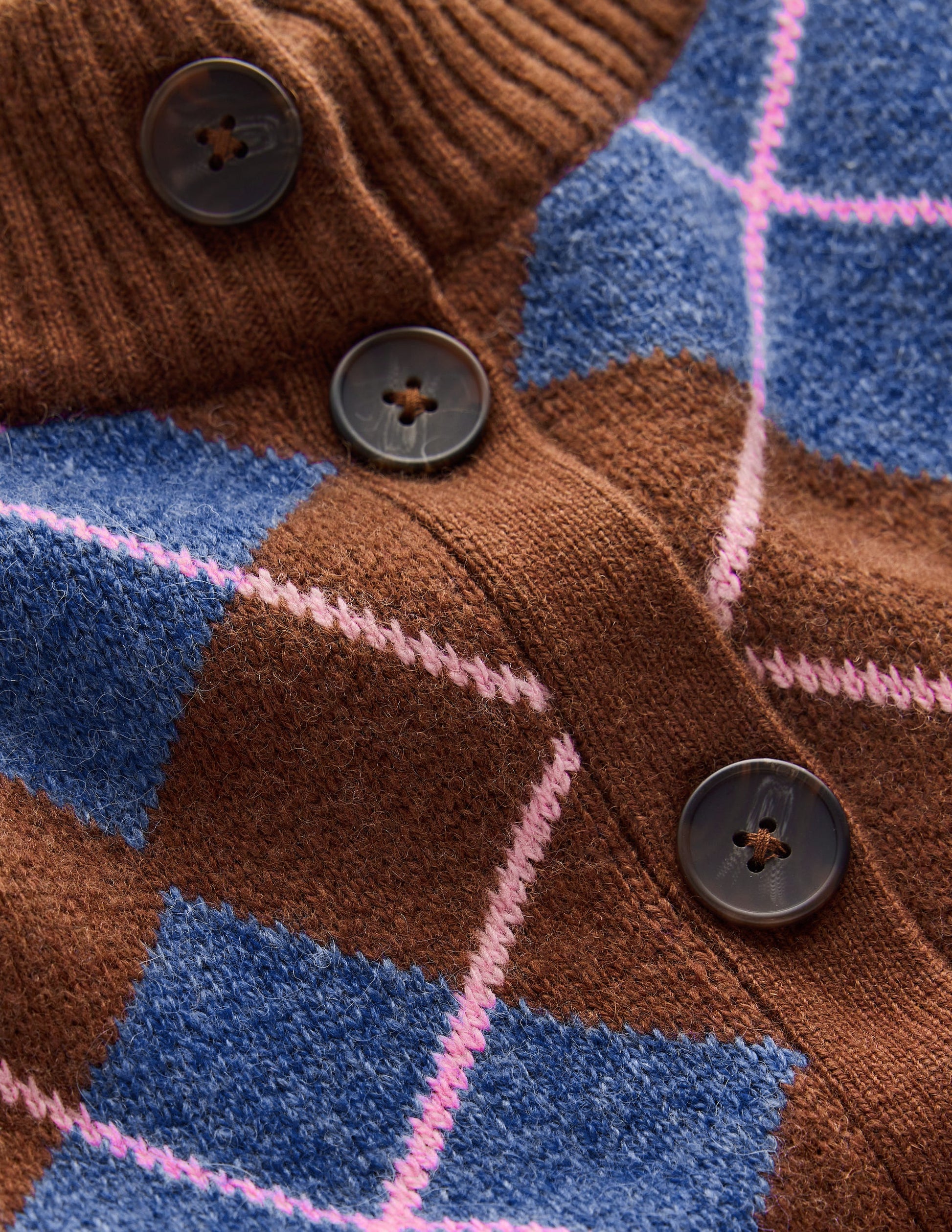 Jemma Jacquard-Strickjacke-Umbra, Argyle-7