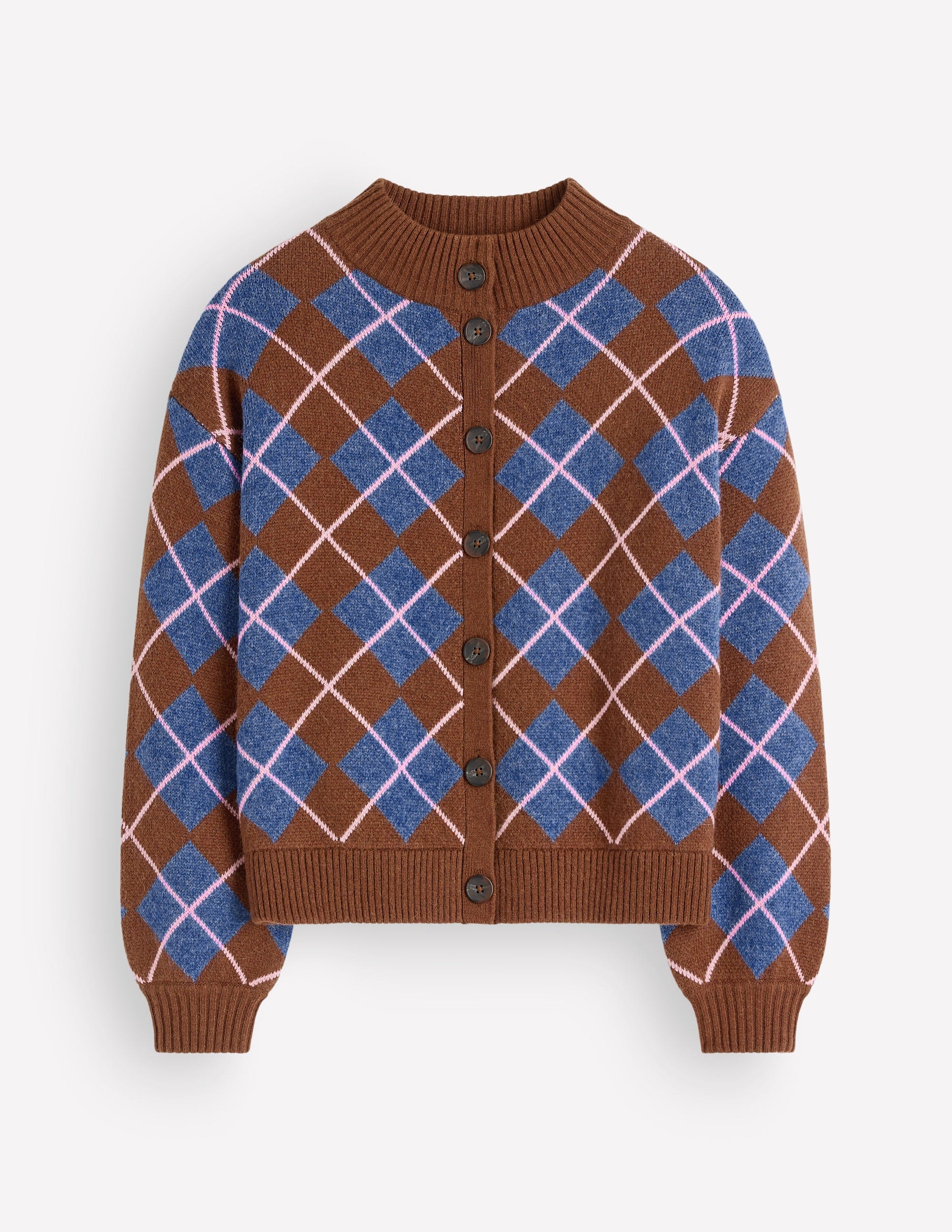 Jemma Jacquard-Strickjacke-Umbra, Argyle-6