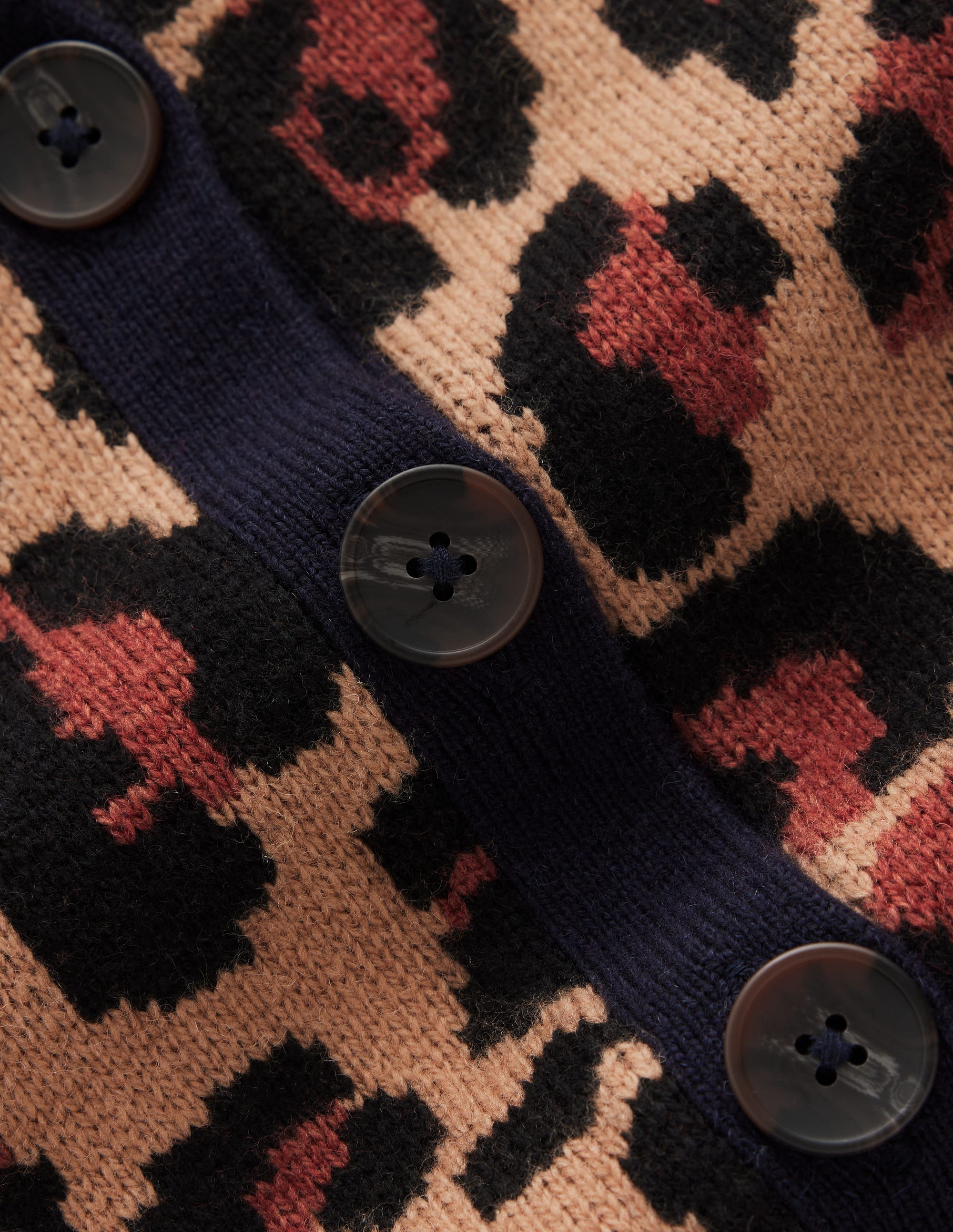 Jemma Jacquard-Strickjacke-Leopardenmuster Kuddelmuddel - Image 7