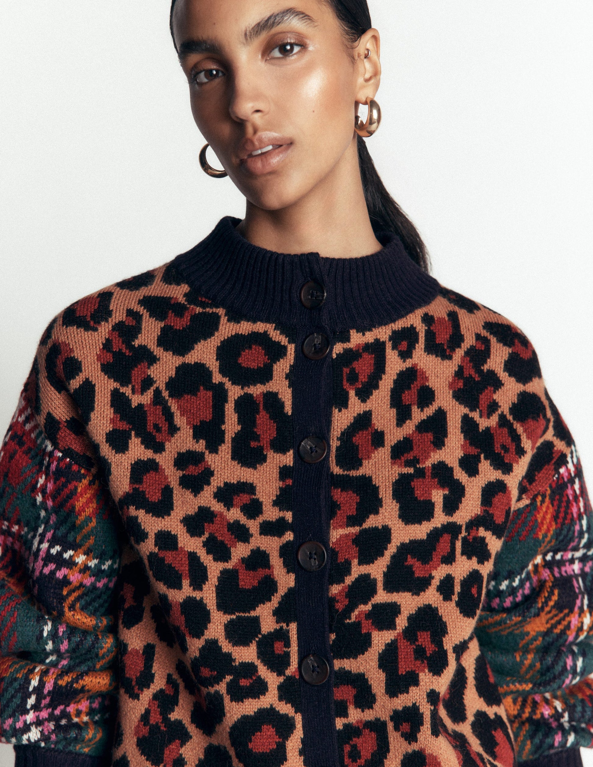 Jemma Jacquard-Strickjacke-Leopardenmuster Kuddelmuddel-2