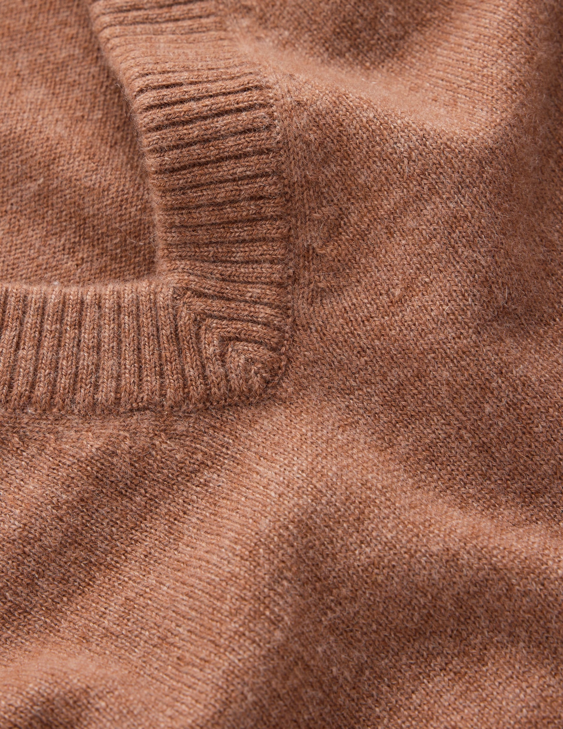 Elsie Cashmere V Neck Jumper-Warm Ginger-7