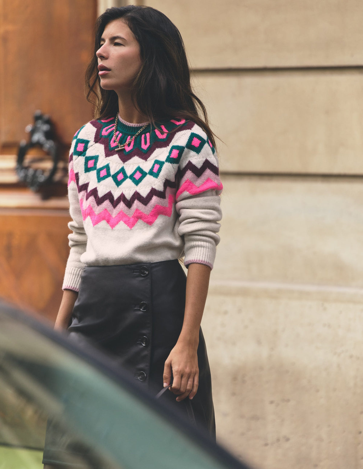 Mae Fair-Isle-Strickpullover-Nerz, Fair-Isle - Image 1