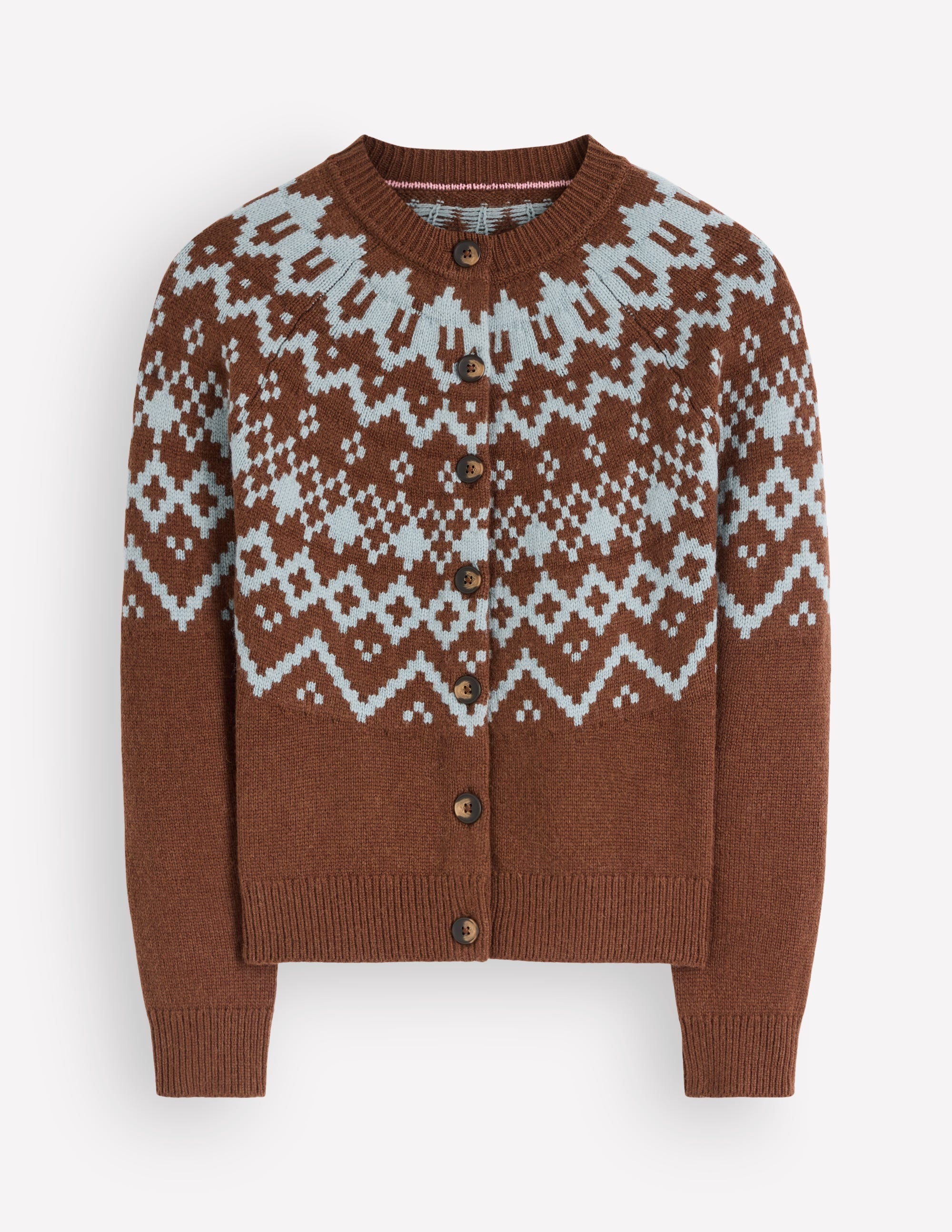 Mae Fair Isle Cardigan-Potting Soil - Image 7