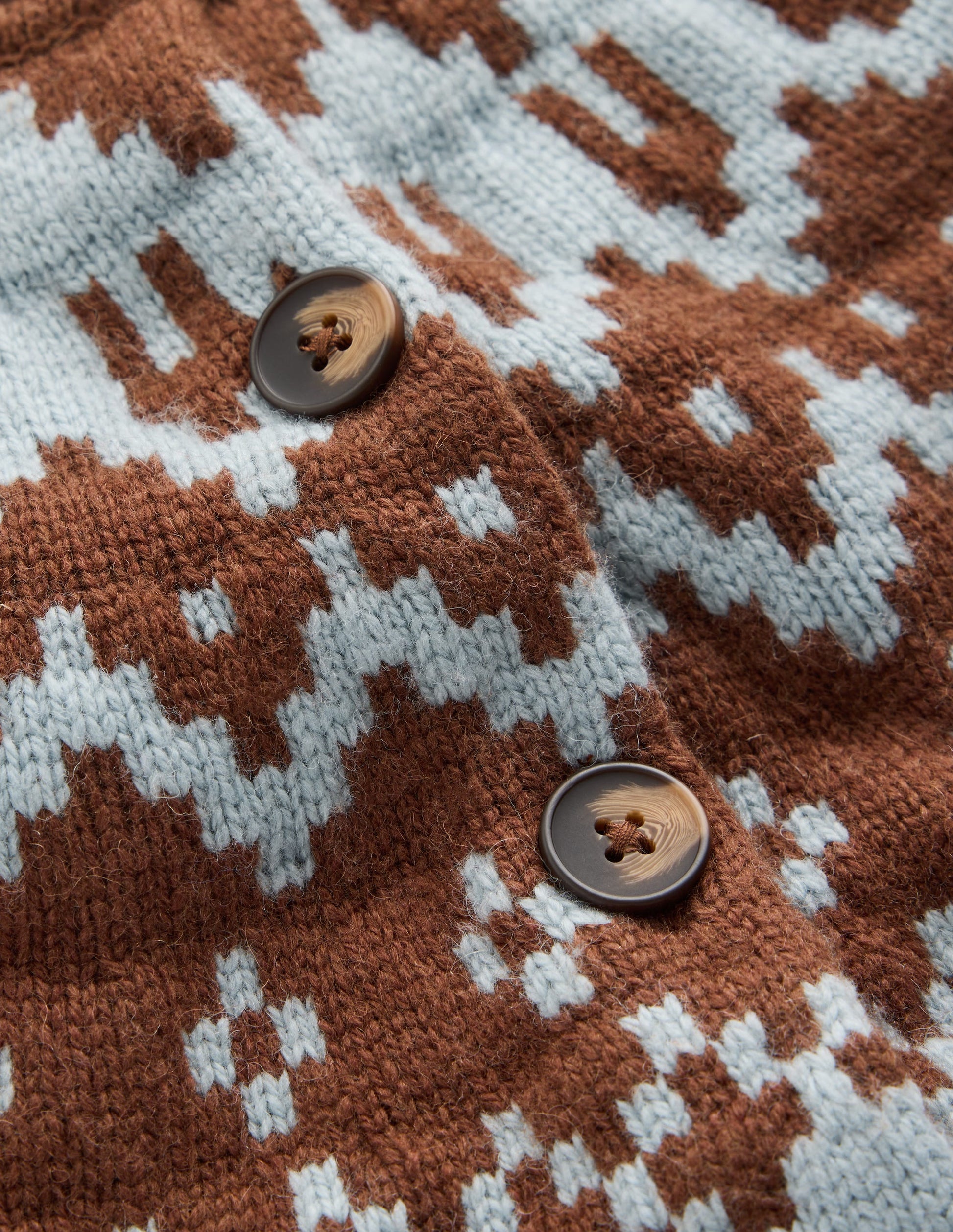 Mae Fair Isle Cardigan-Potting Soil-9