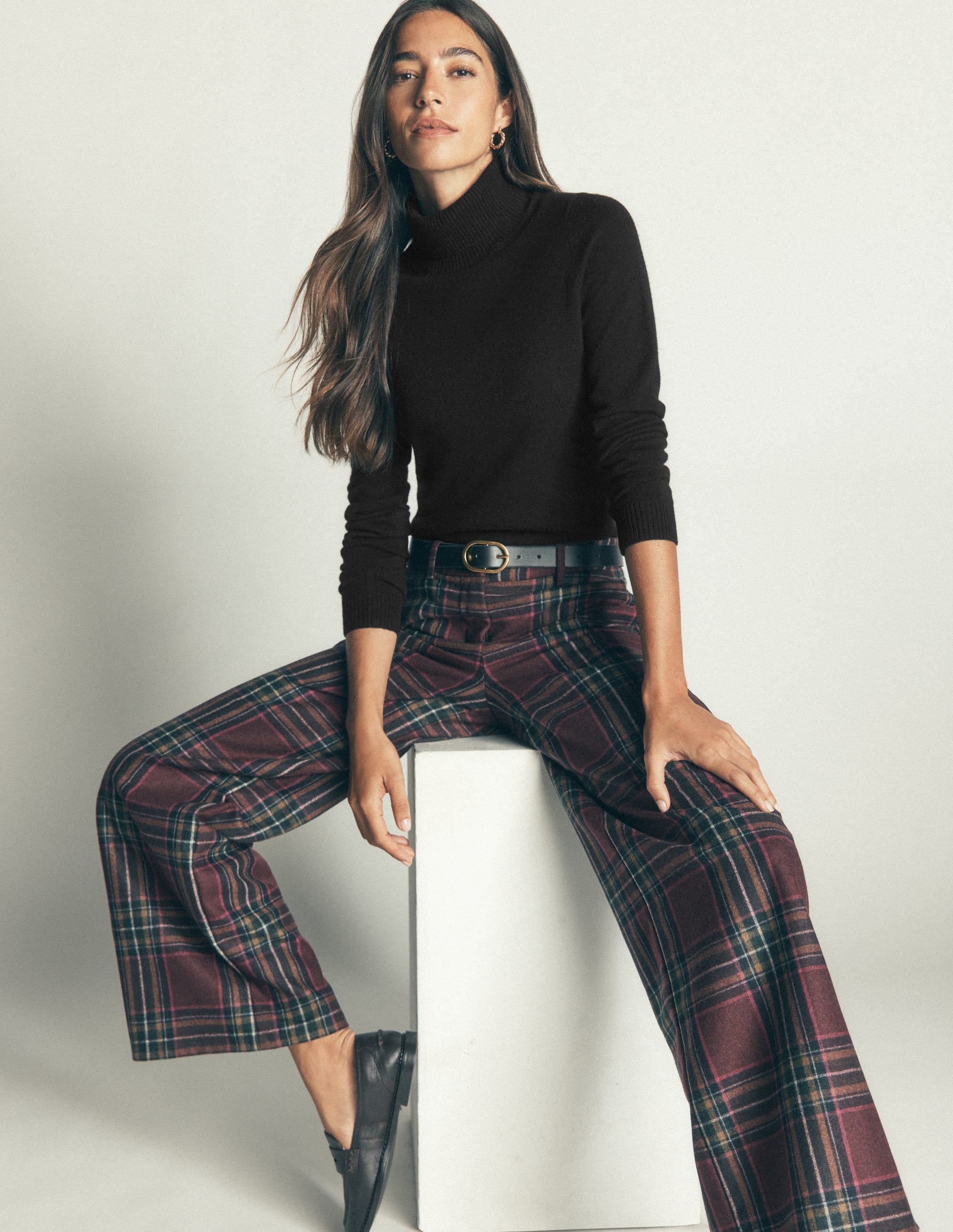Elsie Rollkragenpullover aus Kaschmir-Schwarz - Image 1