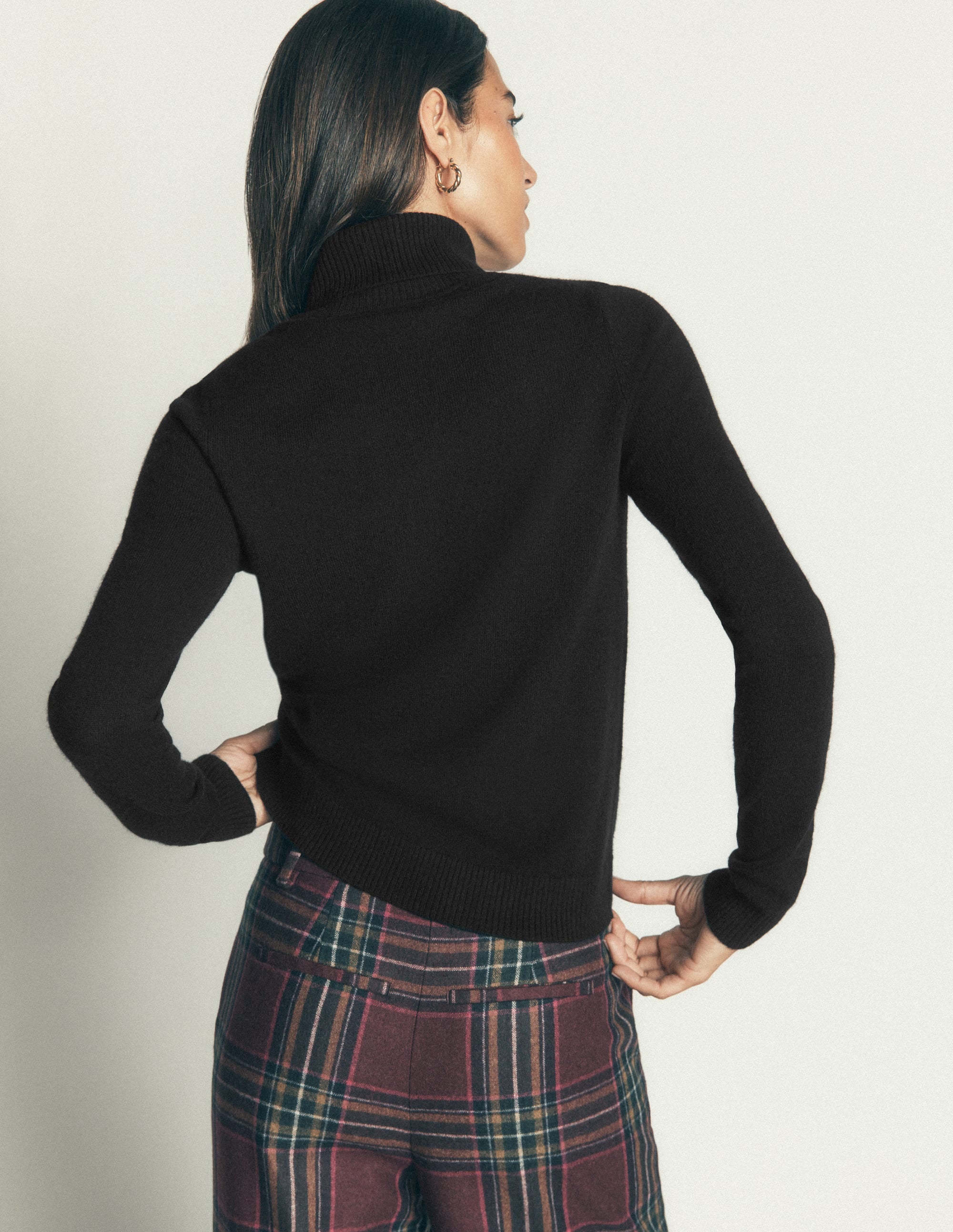 Elsie Rollkragenpullover aus Kaschmir-Schwarz - Image 3