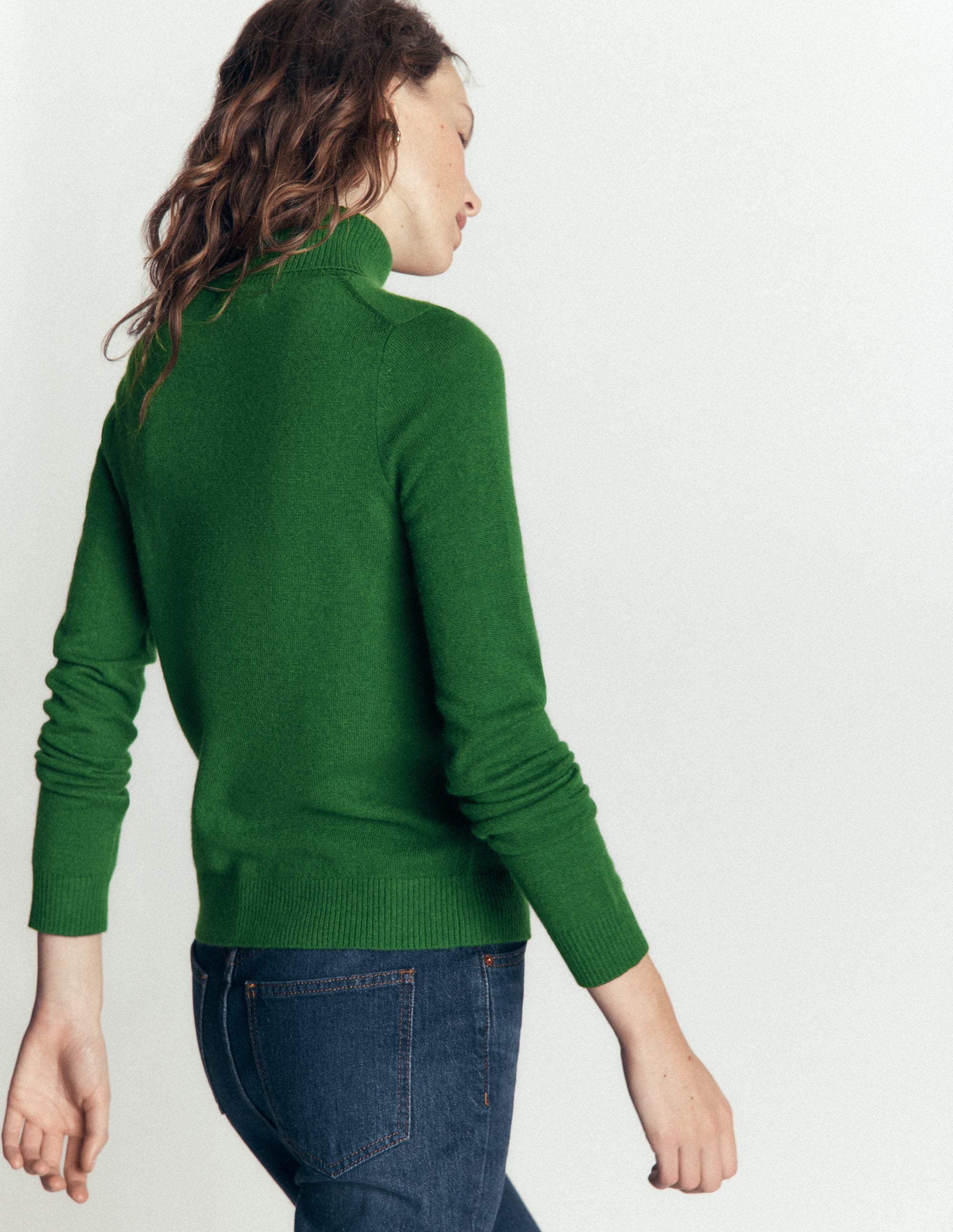 Elsie Rollkragenpullover aus Kaschmir-Frisches Grün - Image 3