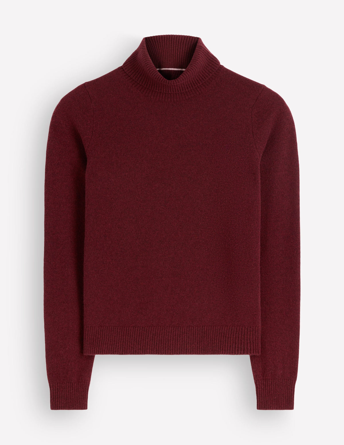 Elsie Rollkragenpullover aus Kaschmir-Dunkles Burgunderrot-5
