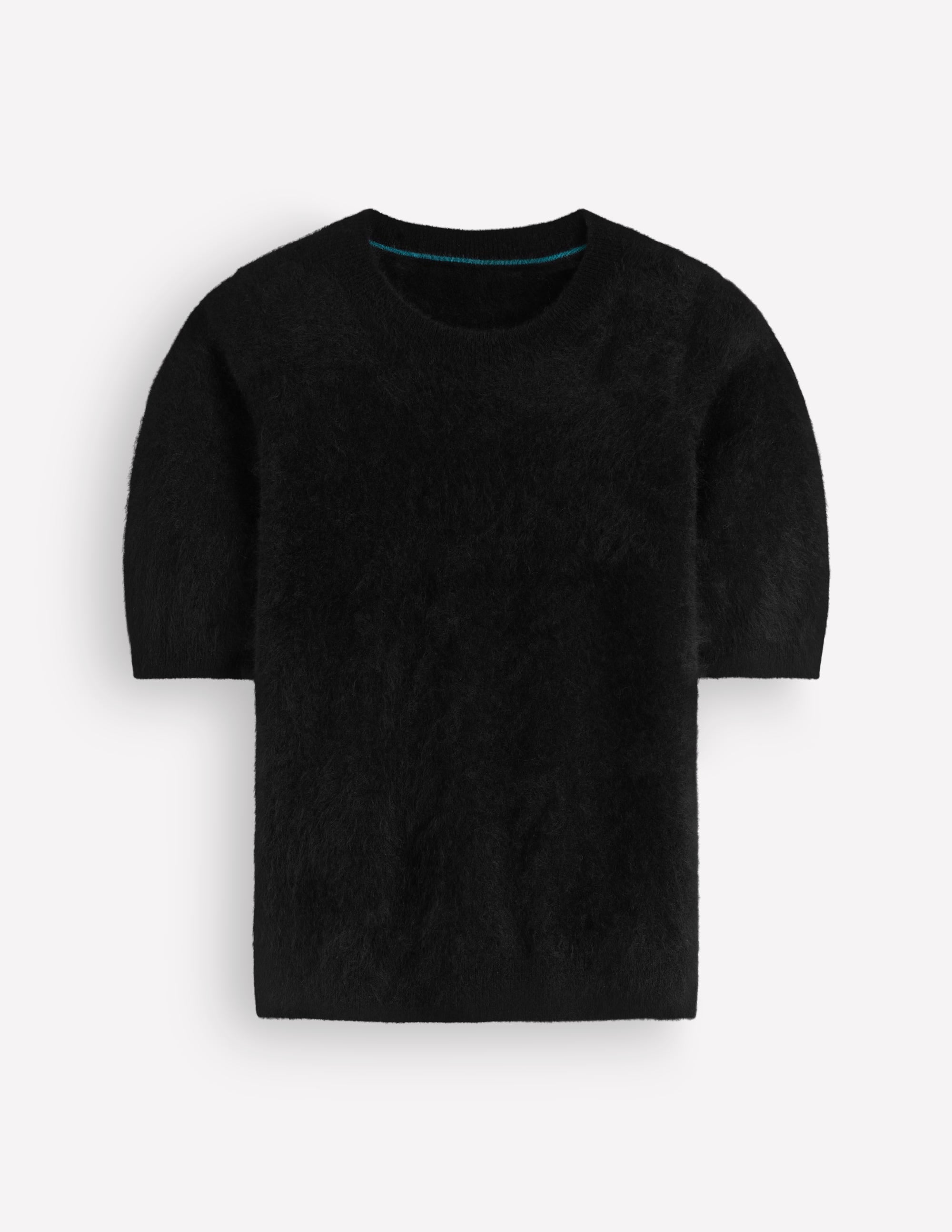 Kat T-Shirt aus gebürstetem Kaschmir-Schwarz - Image 5