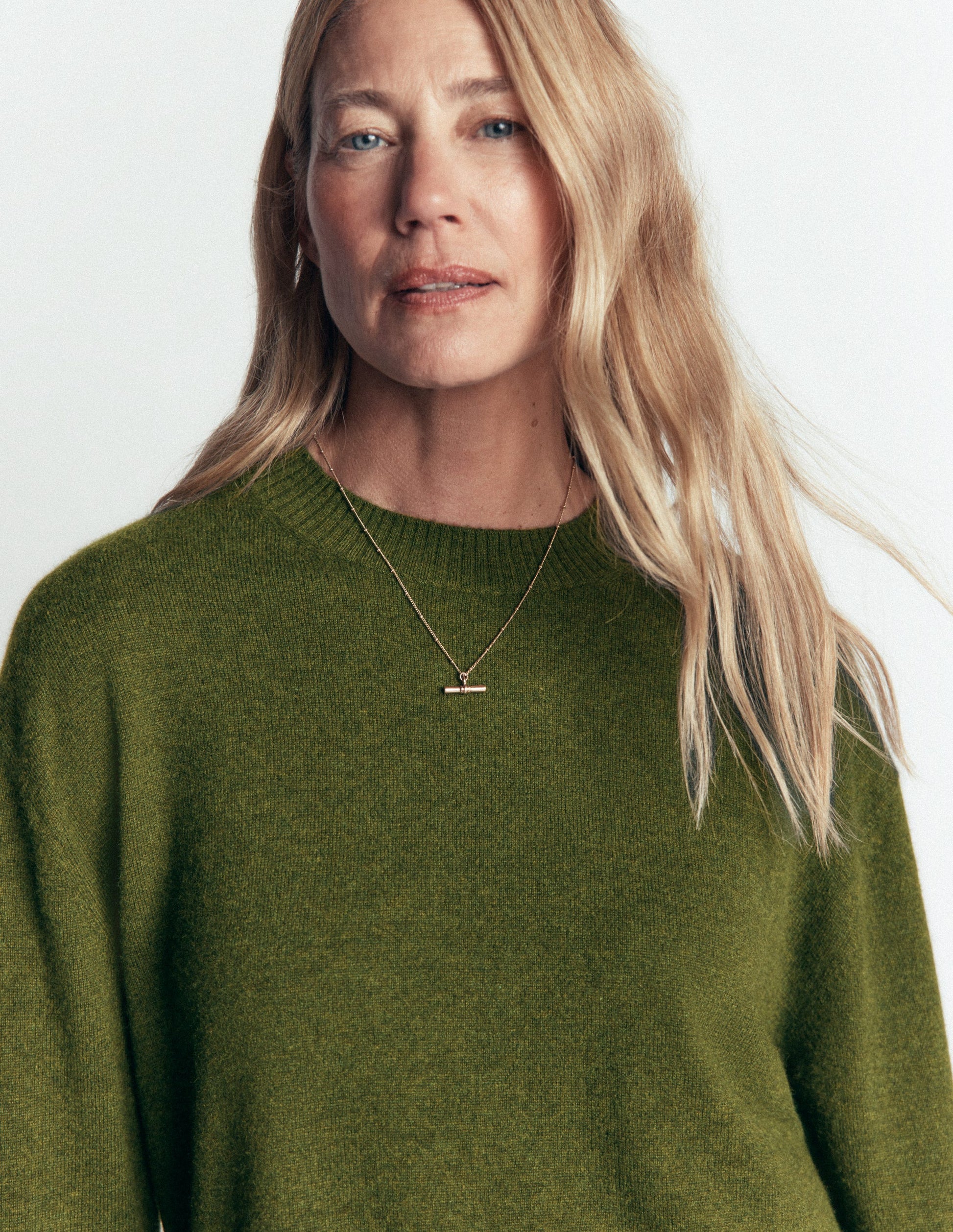 Fay Cashmere Crew Neck Jumper-Dark Courtyard melange-2