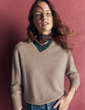 Fay Cashmere Crew Neck Jumper-Mink Melange