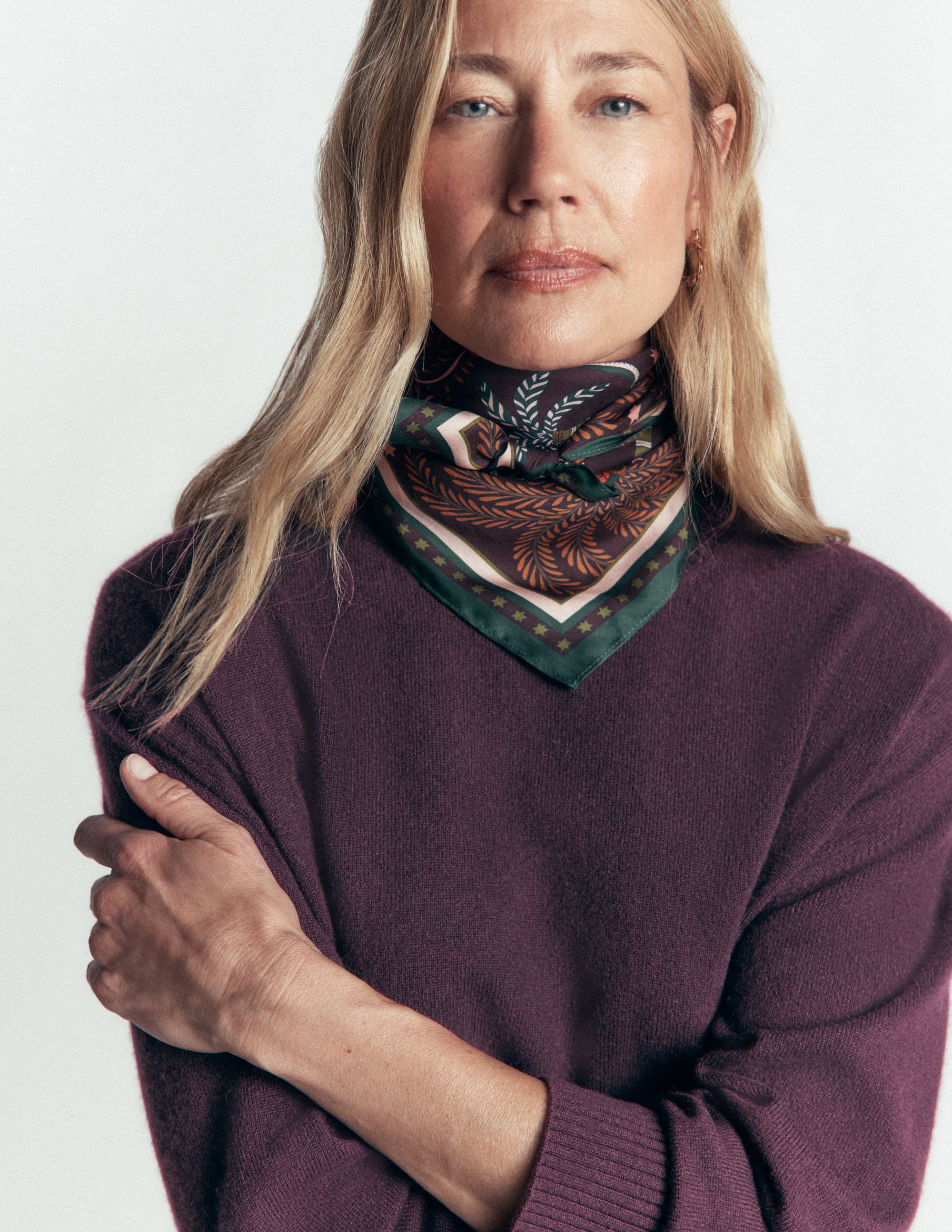 Fay Cashmere Crew Neck Jumper-Winetasting - Image 2