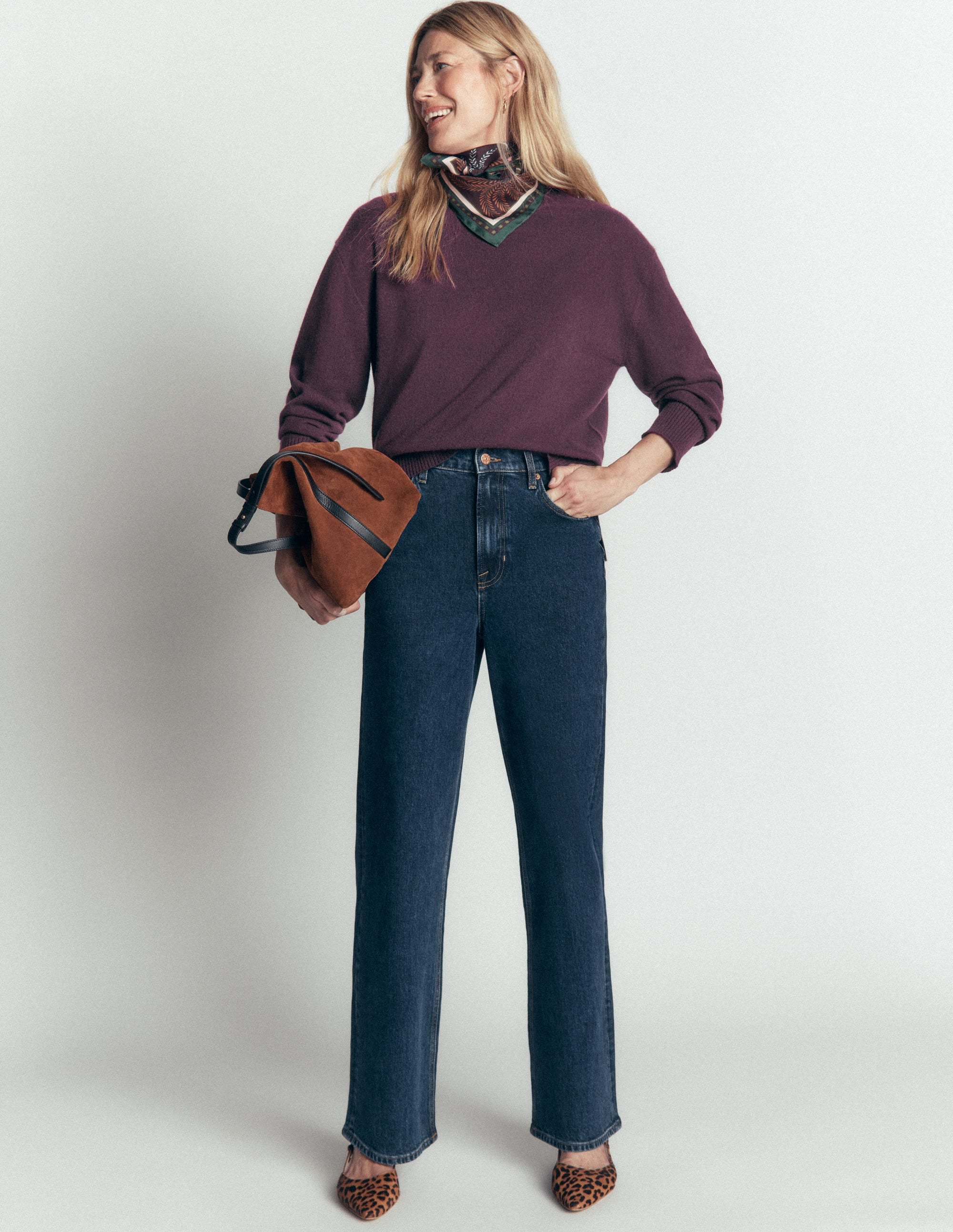 Fay Cashmere Crew Neck Jumper-Winetasting - Image 5