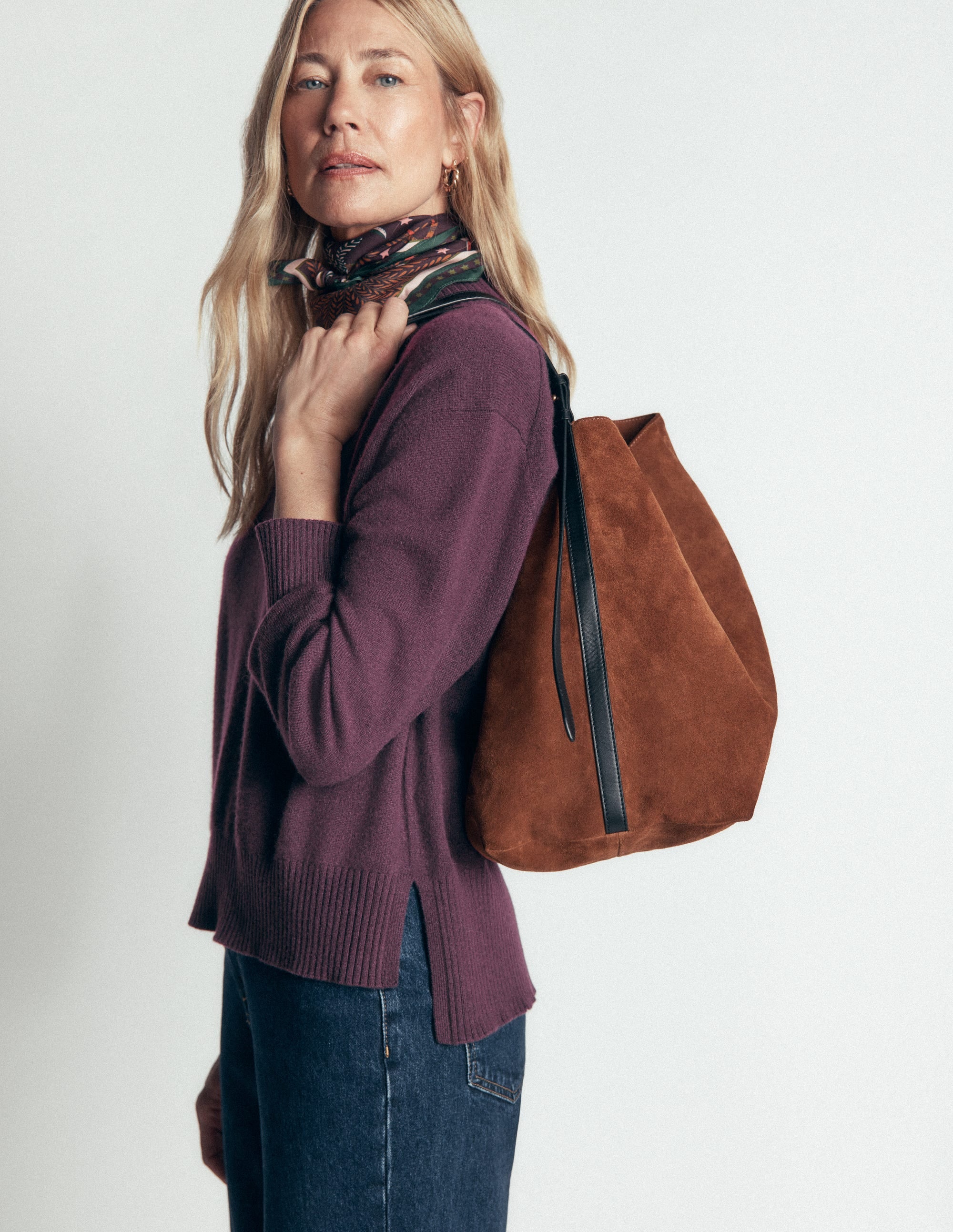 Fay Cashmere Crew Neck Jumper-Winetasting - Image 6