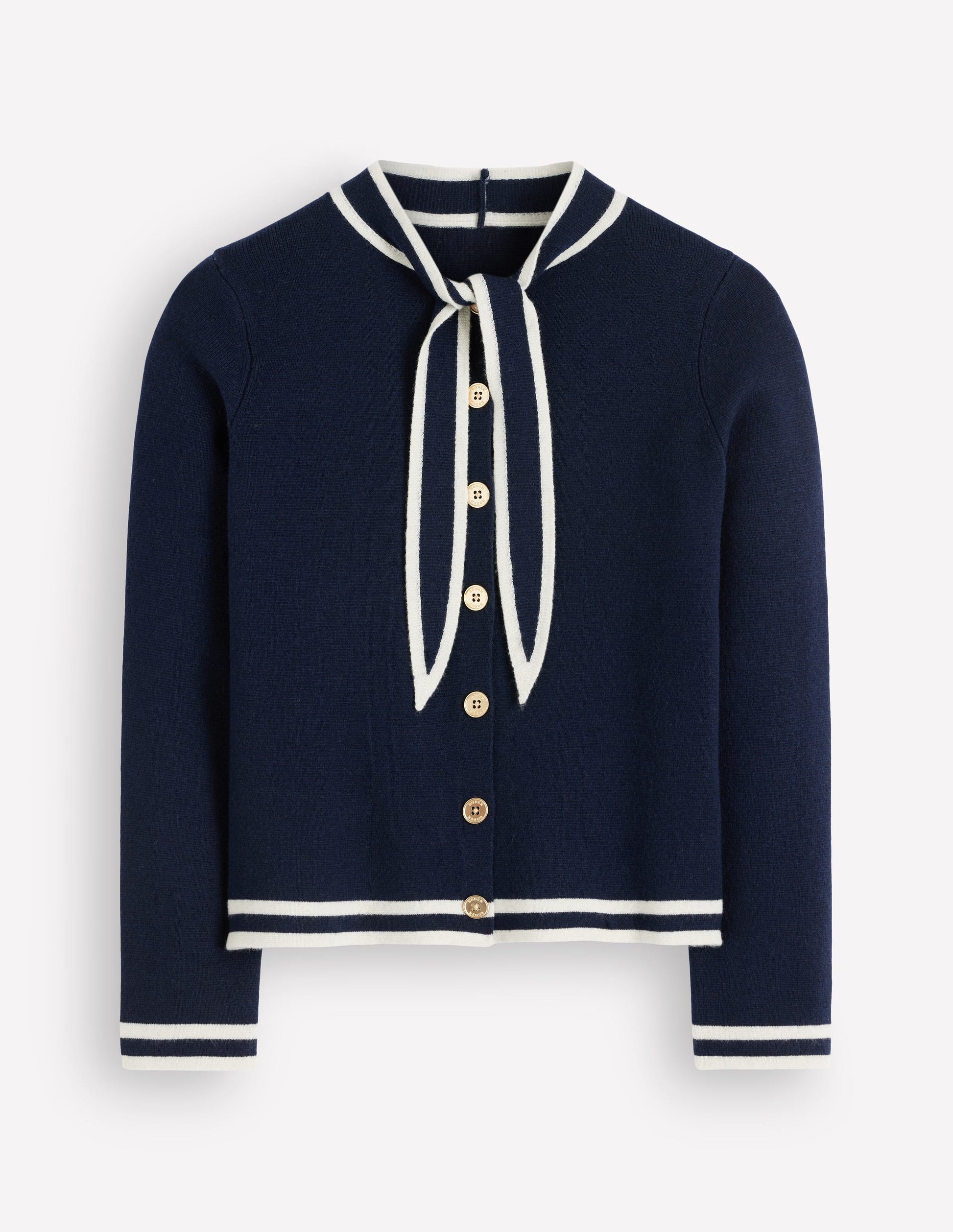 Milano Jacke zum Binden-Marineblau-6