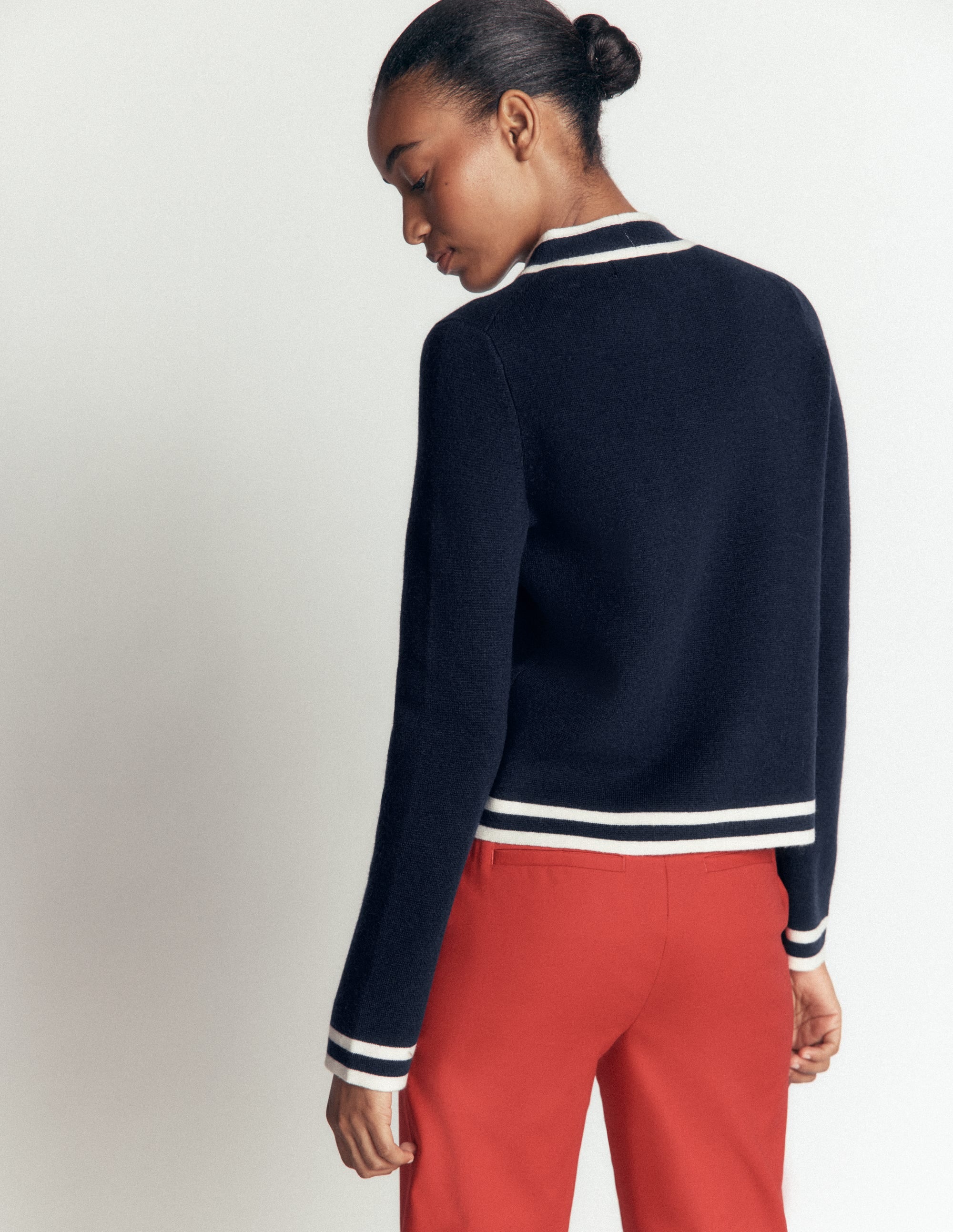 Milano Jacke zum Binden-Marineblau - Image 4