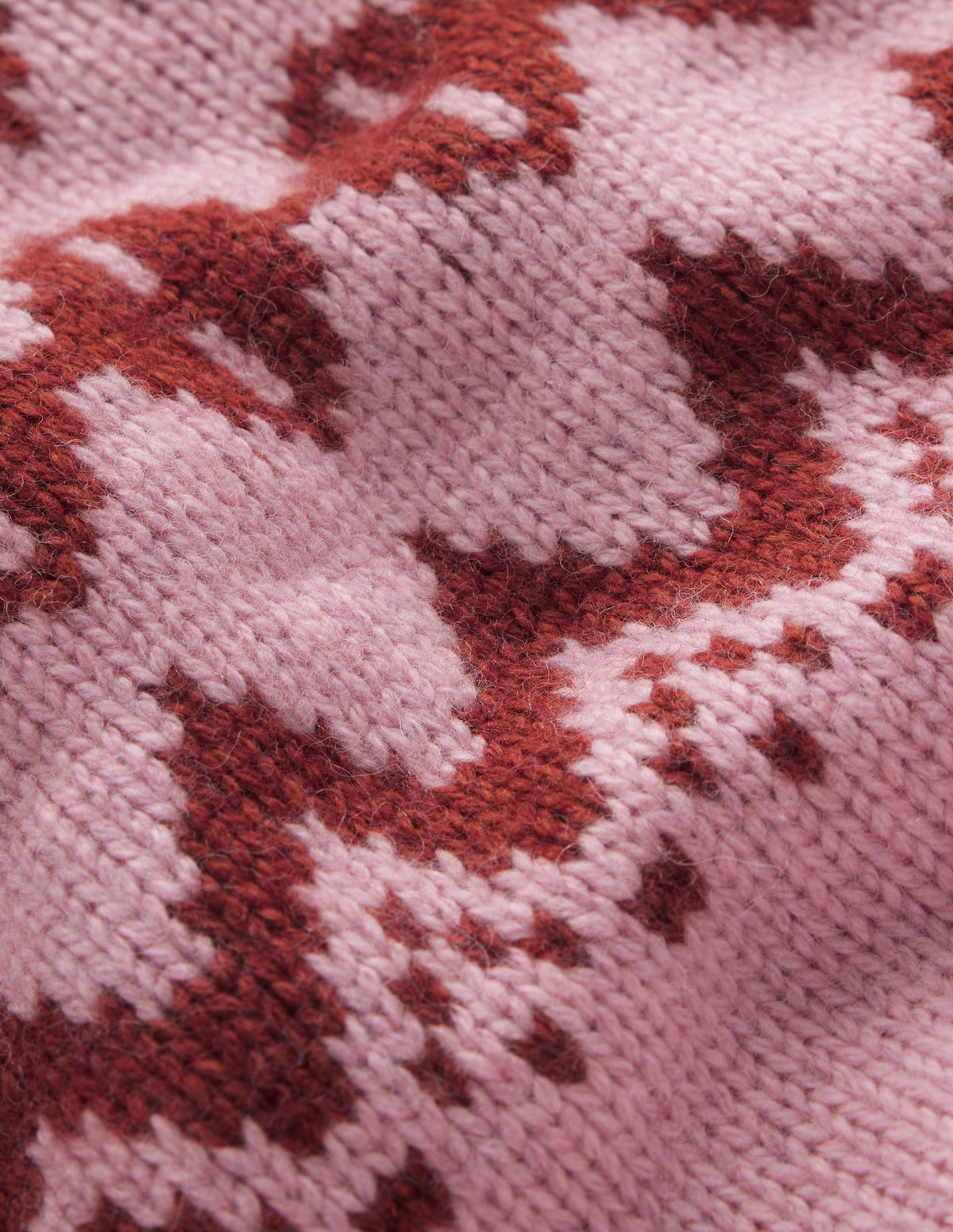 Breiter Fair-Isle-Pullover-Frühlingsblütenrosa, Fair-Isle-9