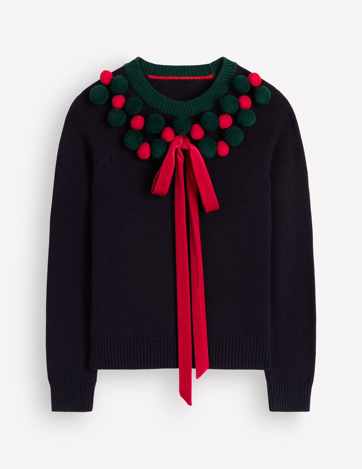 Mae Origineller Pullover-Marineblau Kranz-5