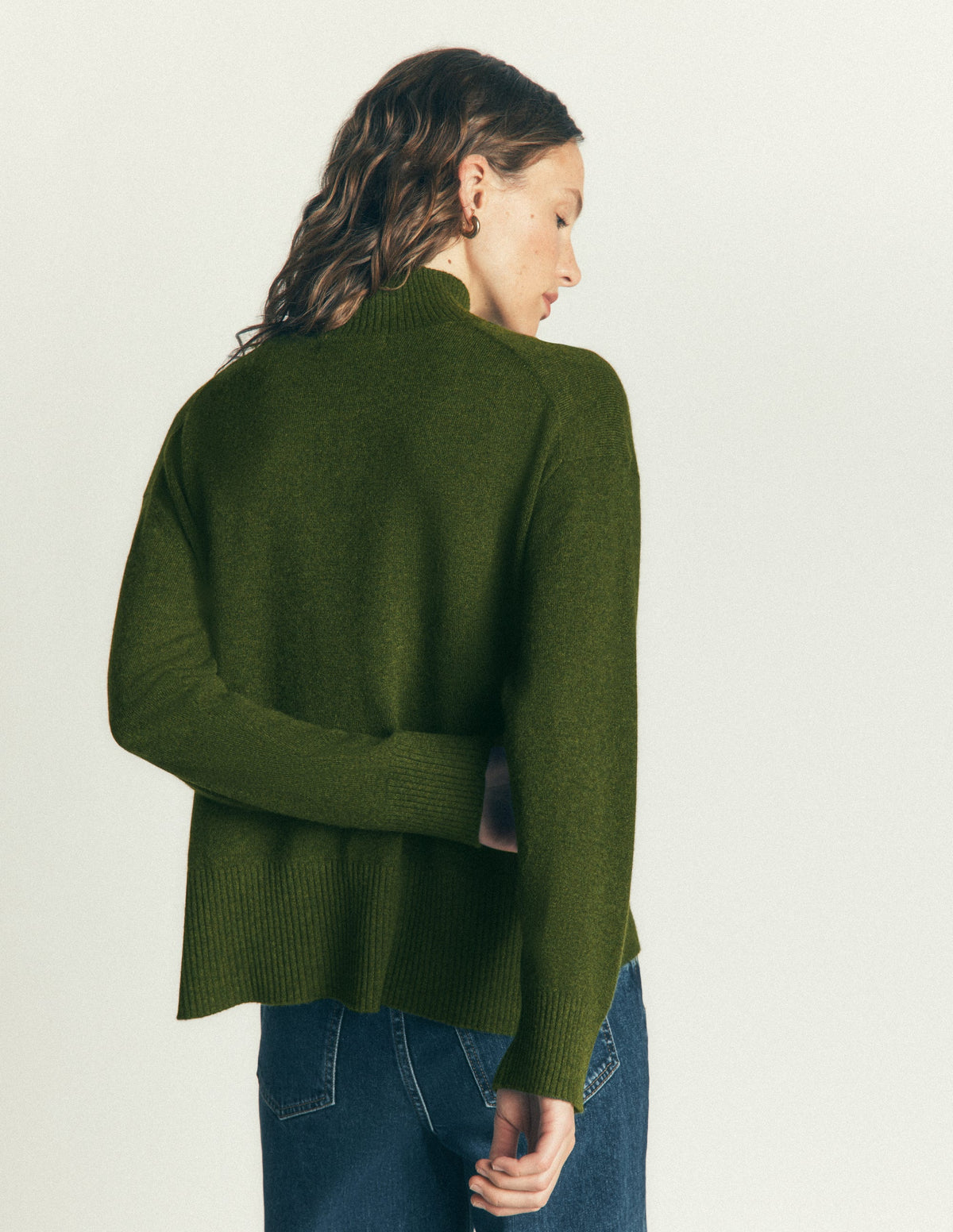 Fay Hochgeschlossener Kaschmirpullover-Kohlblatt Meliert - Image 3