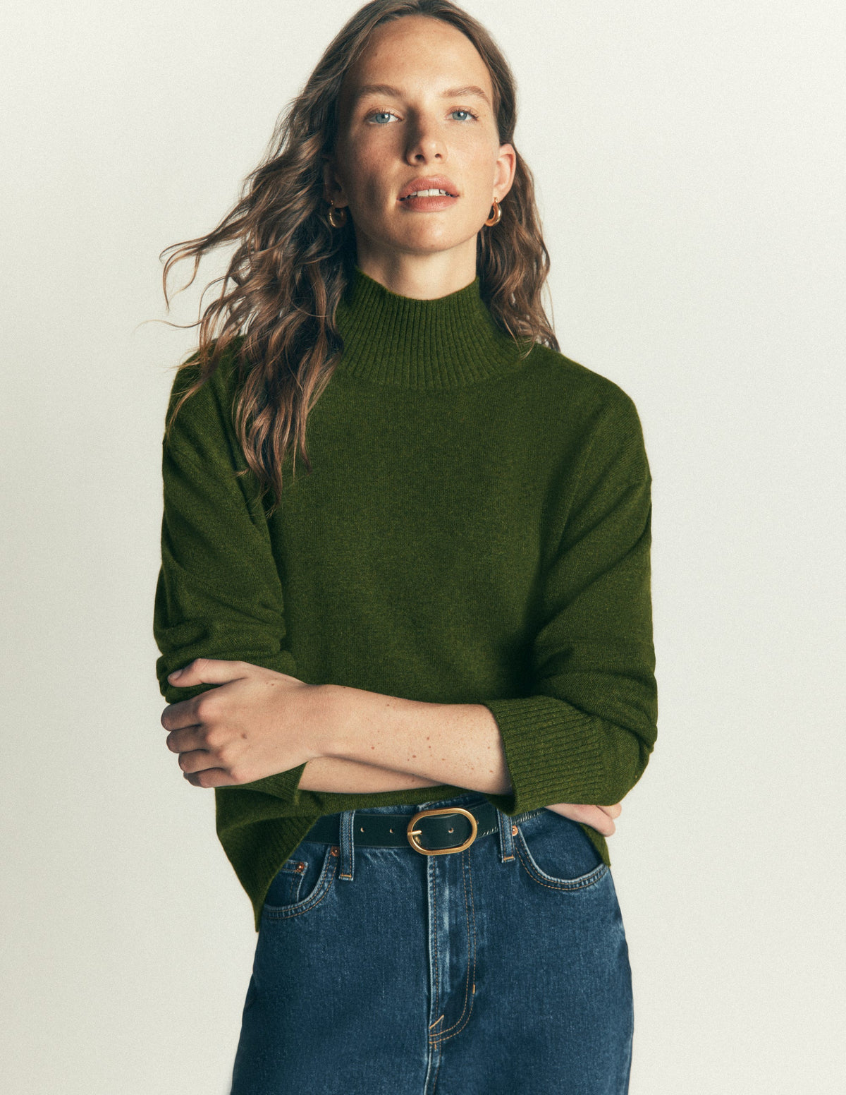 Fay Hochgeschlossener Kaschmirpullover-Kohlblatt Meliert-4