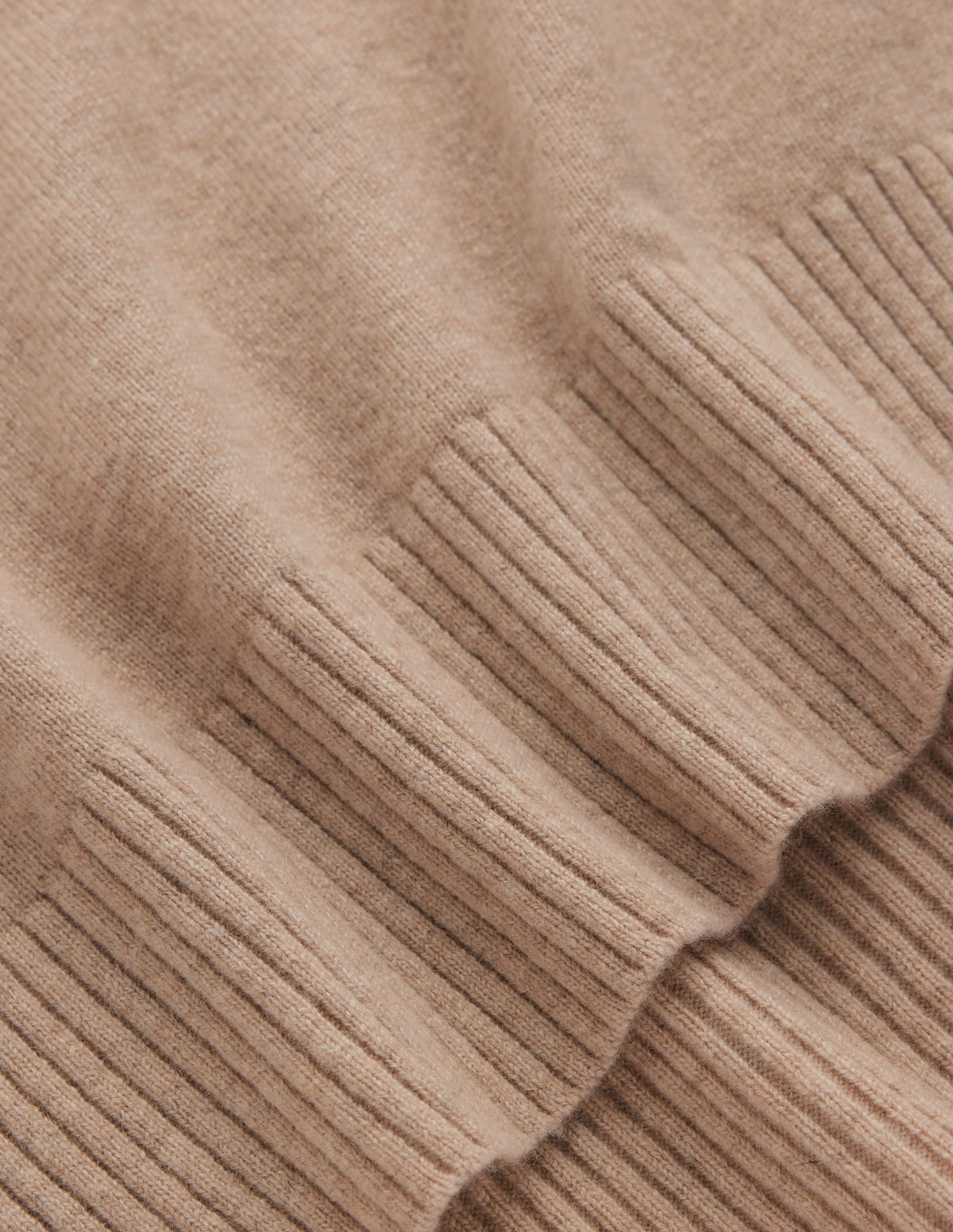 Fay Hochgeschlossener Kaschmirpullover-Graubraun Meliert-8