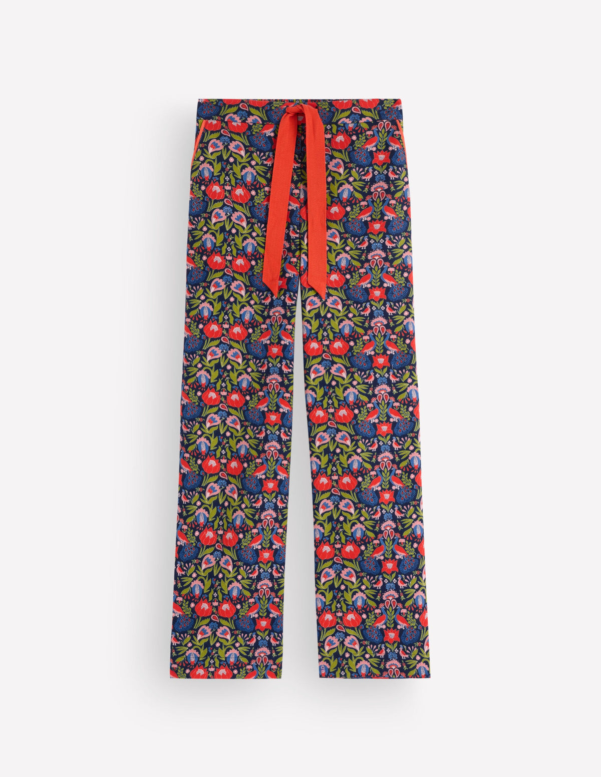 Bas de pyjama en coton brossé-Motif Orange Blossom-5