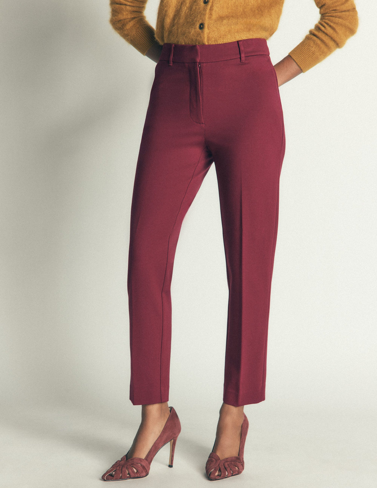 Highgate Ponte-Hose-Dunkelviolett - Image 4