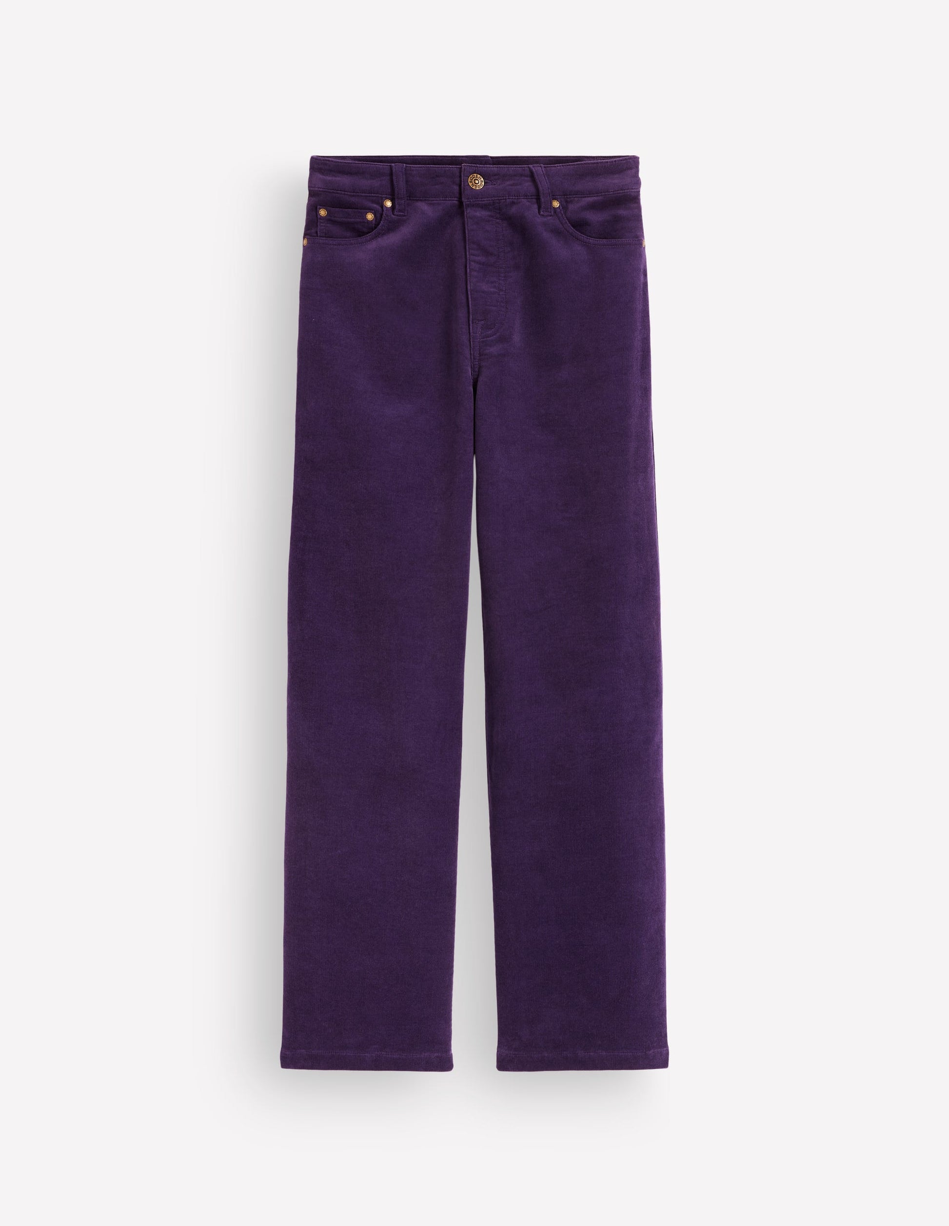 Cord-Jeans mit hohem Bund und geradem, lockerem Bein-Gotische Traube-6