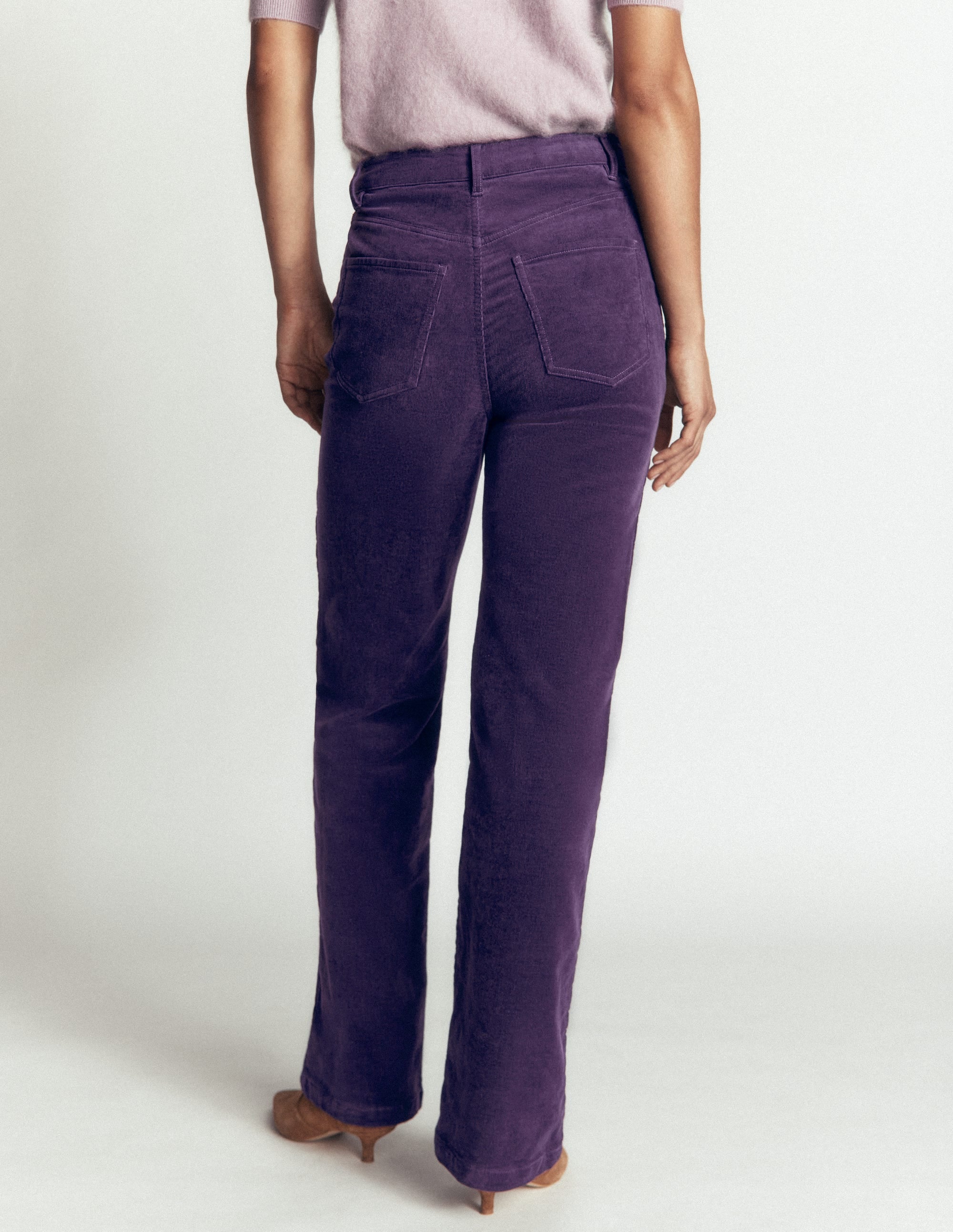 Cord-Jeans mit hohem Bund und geradem, lockerem Bein-Gotische Traube - Image 3