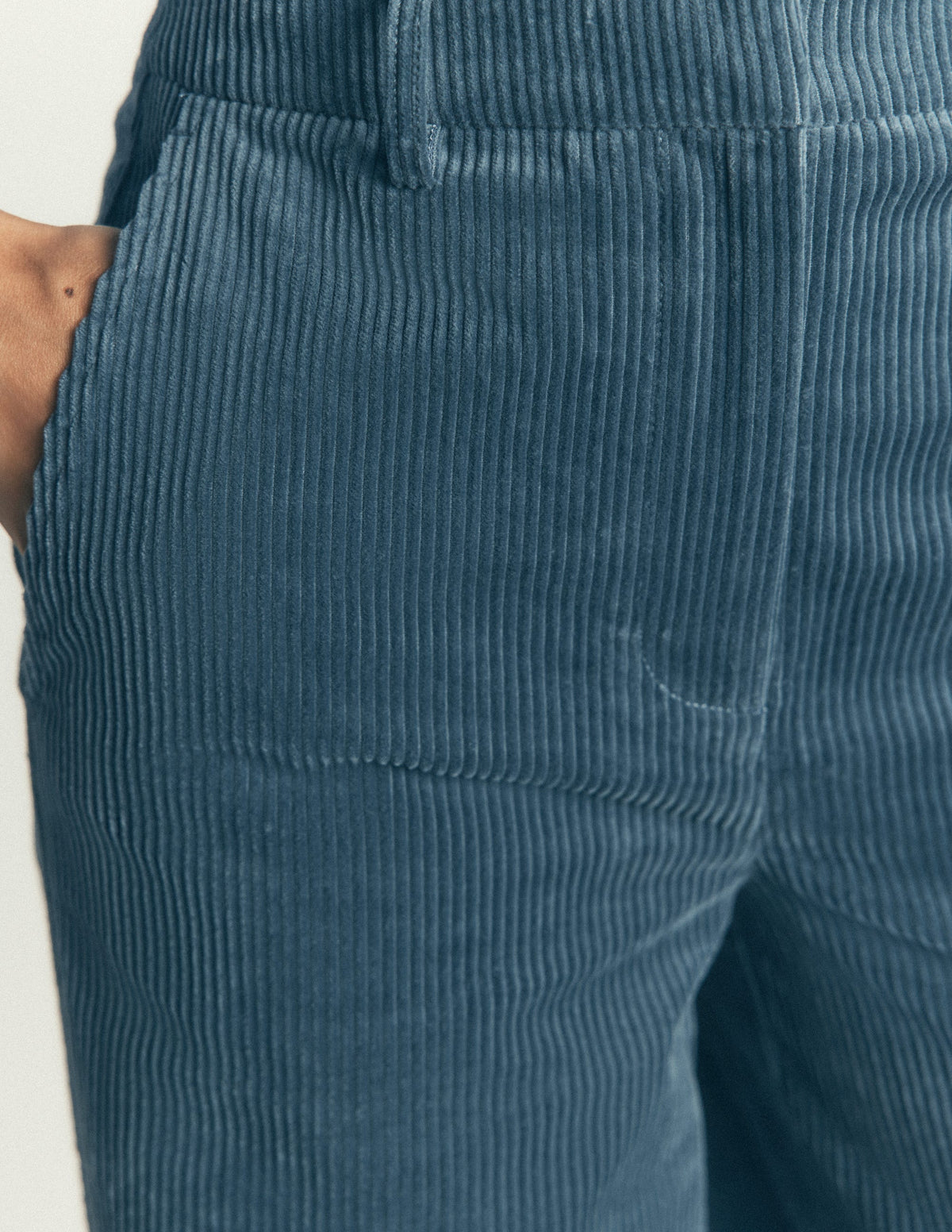 Belgravia Hose aus Jumbo-Cord-Graublau - Image 5