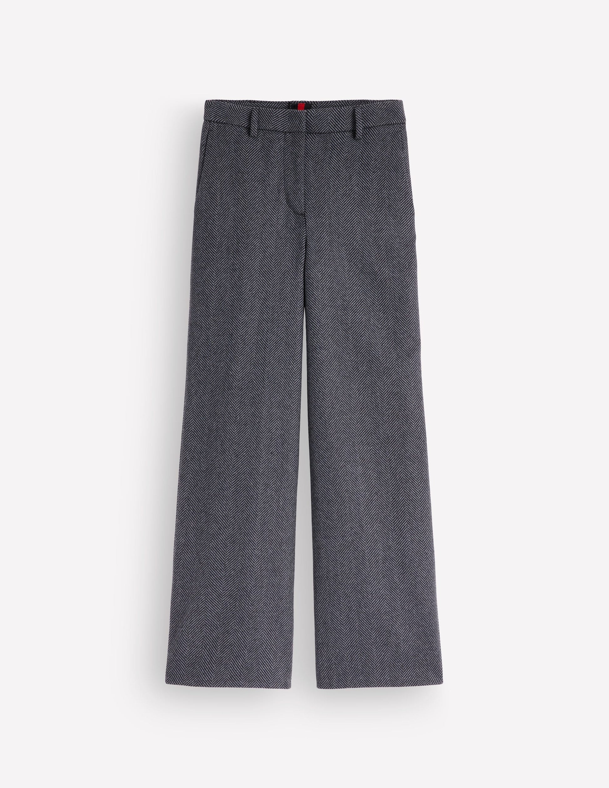 Belgravia Hose aus Wollmischung-Blau Fischgrät-8