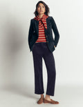 Pantalon Canonbury en velours côtelé-Bleu marine