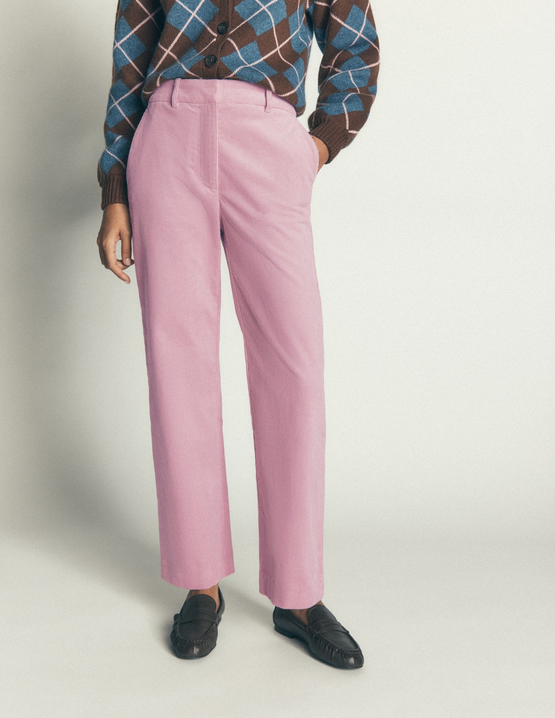 Canonbury Cordhose-Rosa Violett-4