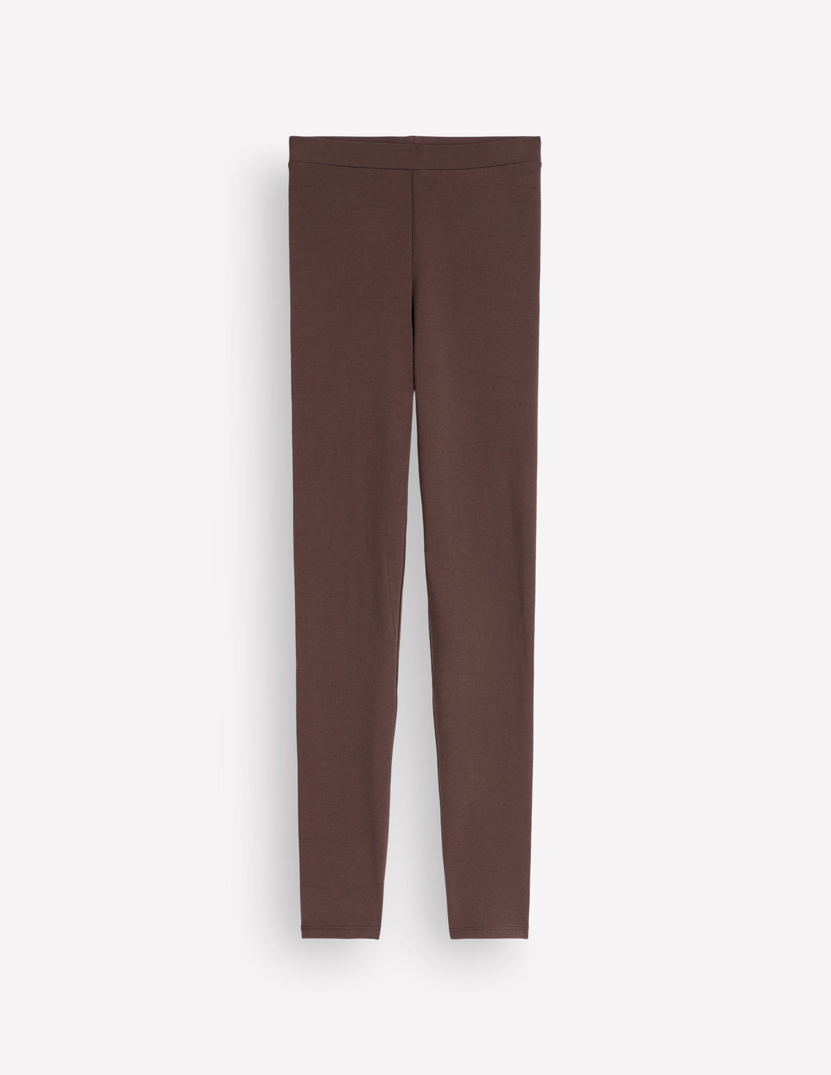 Jersey-Leggings mit hohem Bund-Bitterschokolade-5