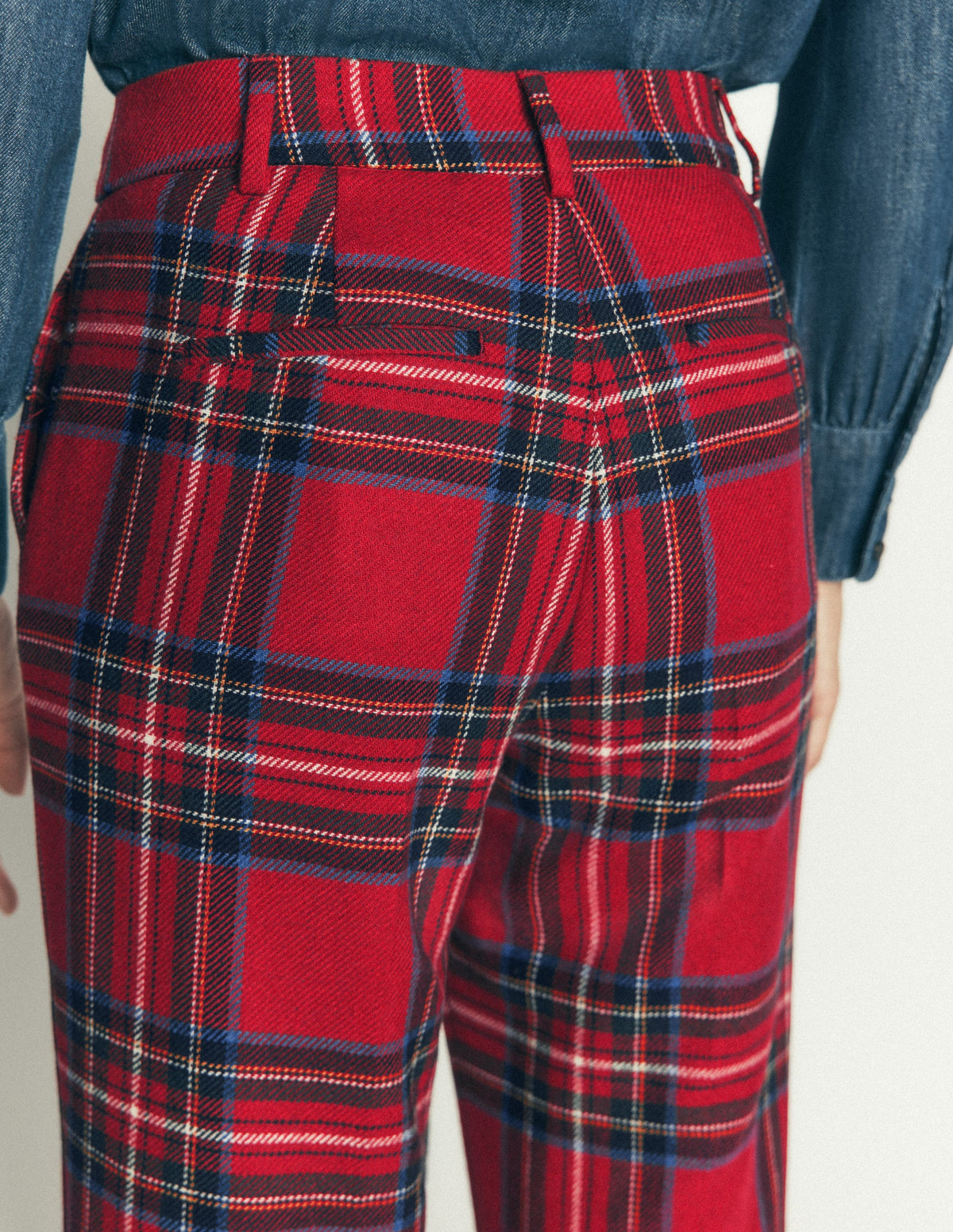 Canonbury Hose aus Wollmischung-Rot Kariert - Image 6